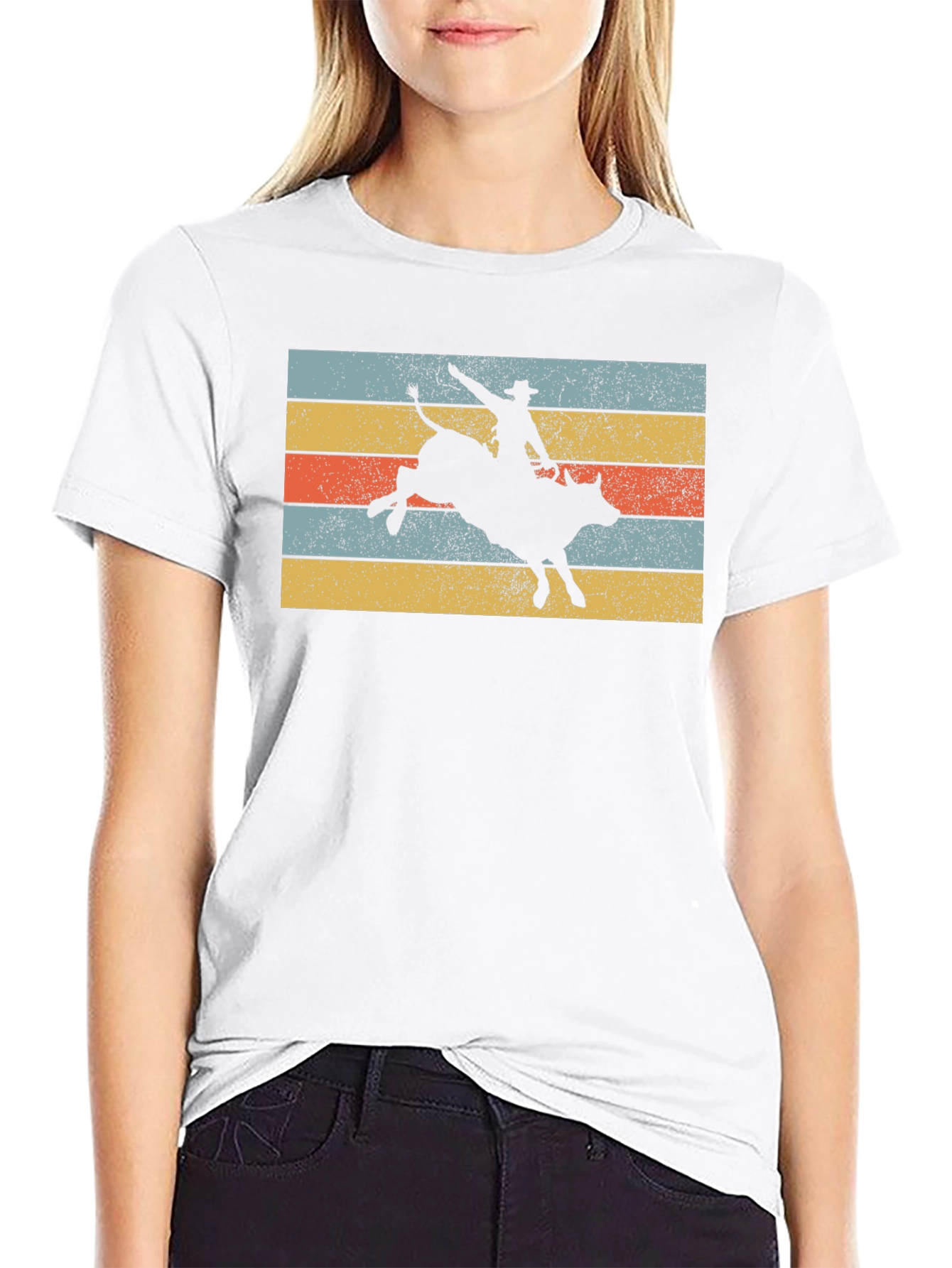 Retro Rodeo Bull Rider T-Shirt