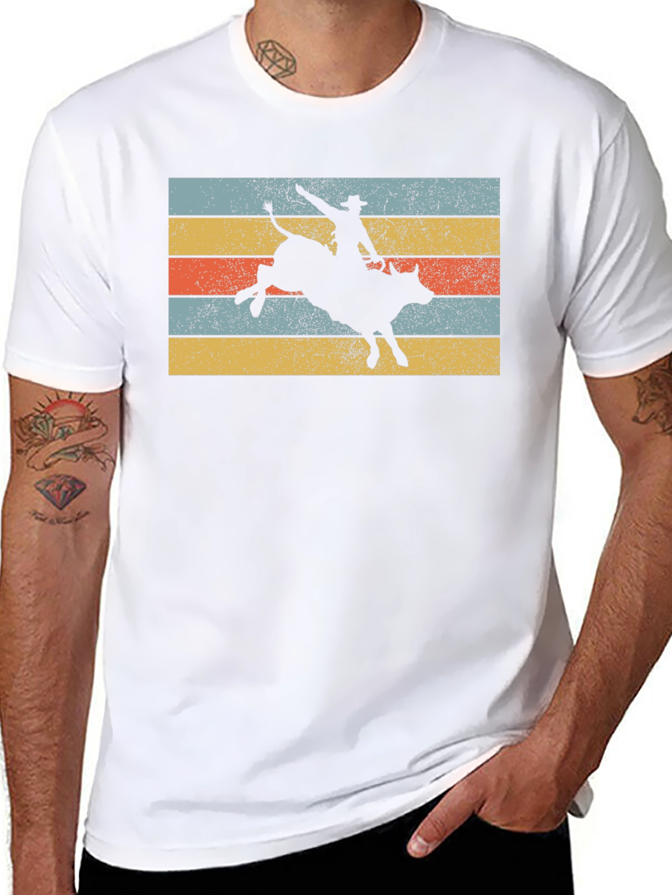 Retro Rodeo Bull Rider T-Shirt