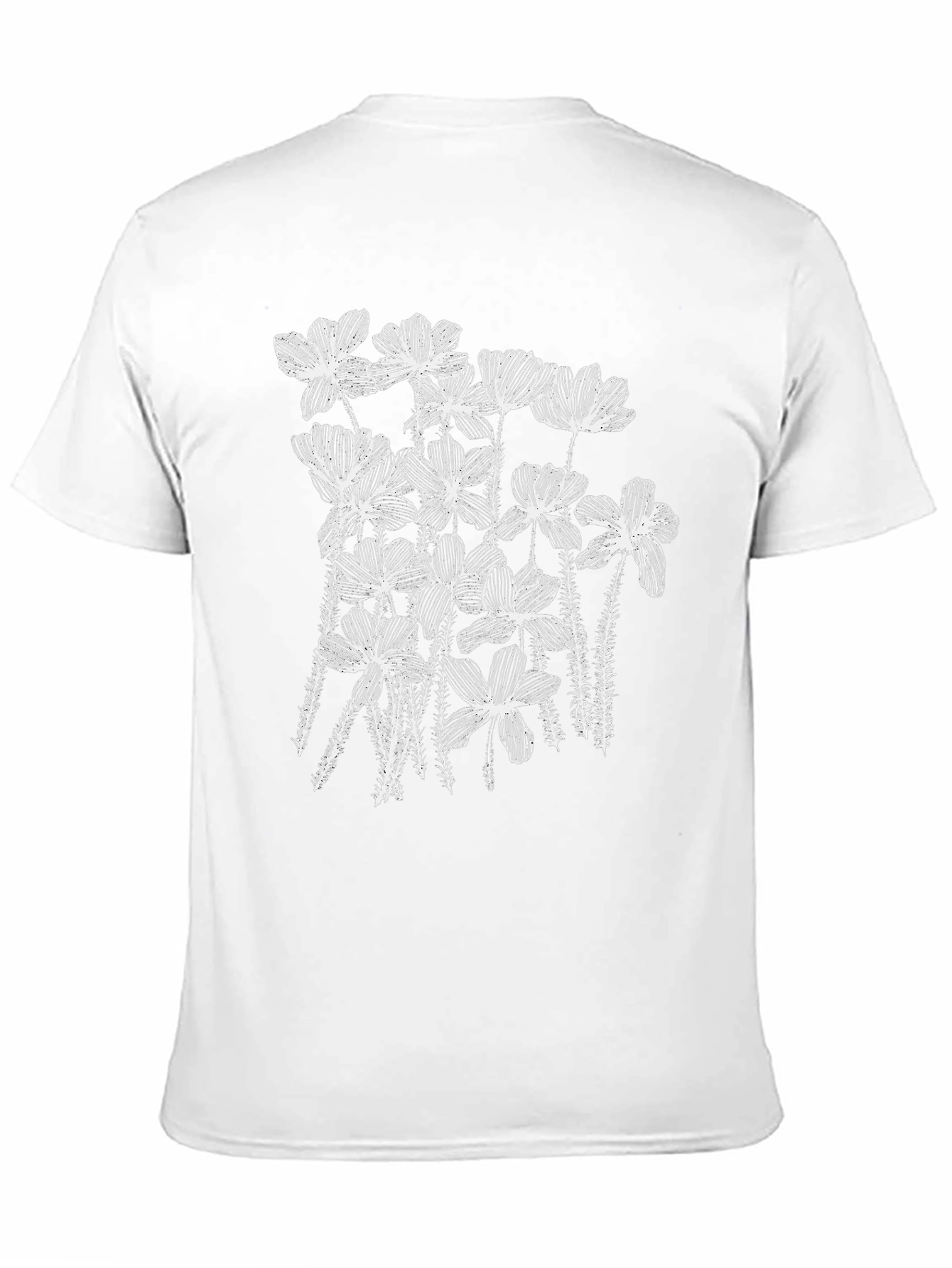 Floral Graphic Tee - Stylish Black Cotton T-Shirt