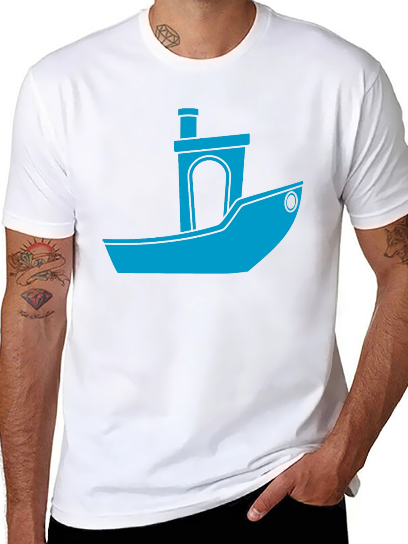 3D Printer Boat T-Shirt - Tech Enthusiast Apparel