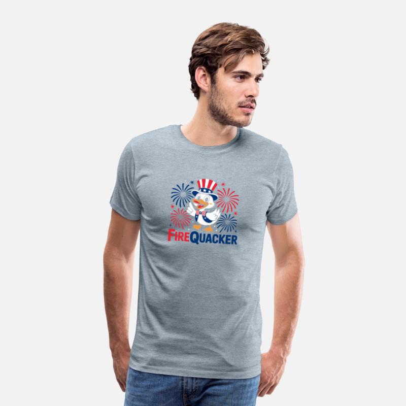 Womens Duck Firequacker Patriotic Fourth of July I