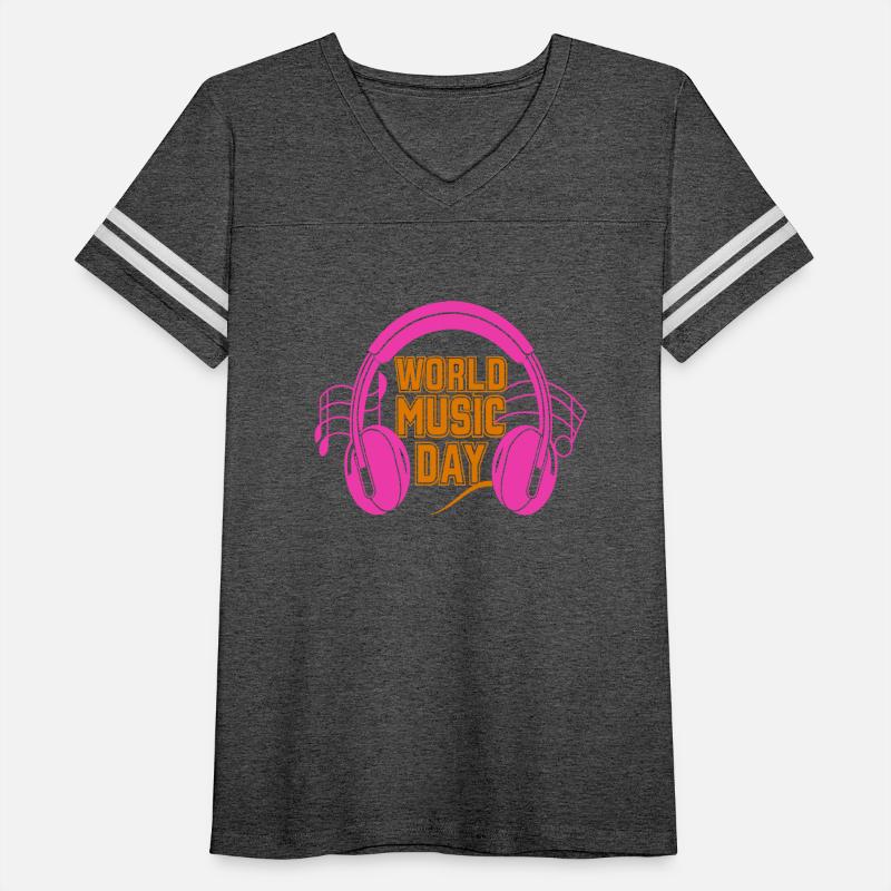 World music day t shirt design
