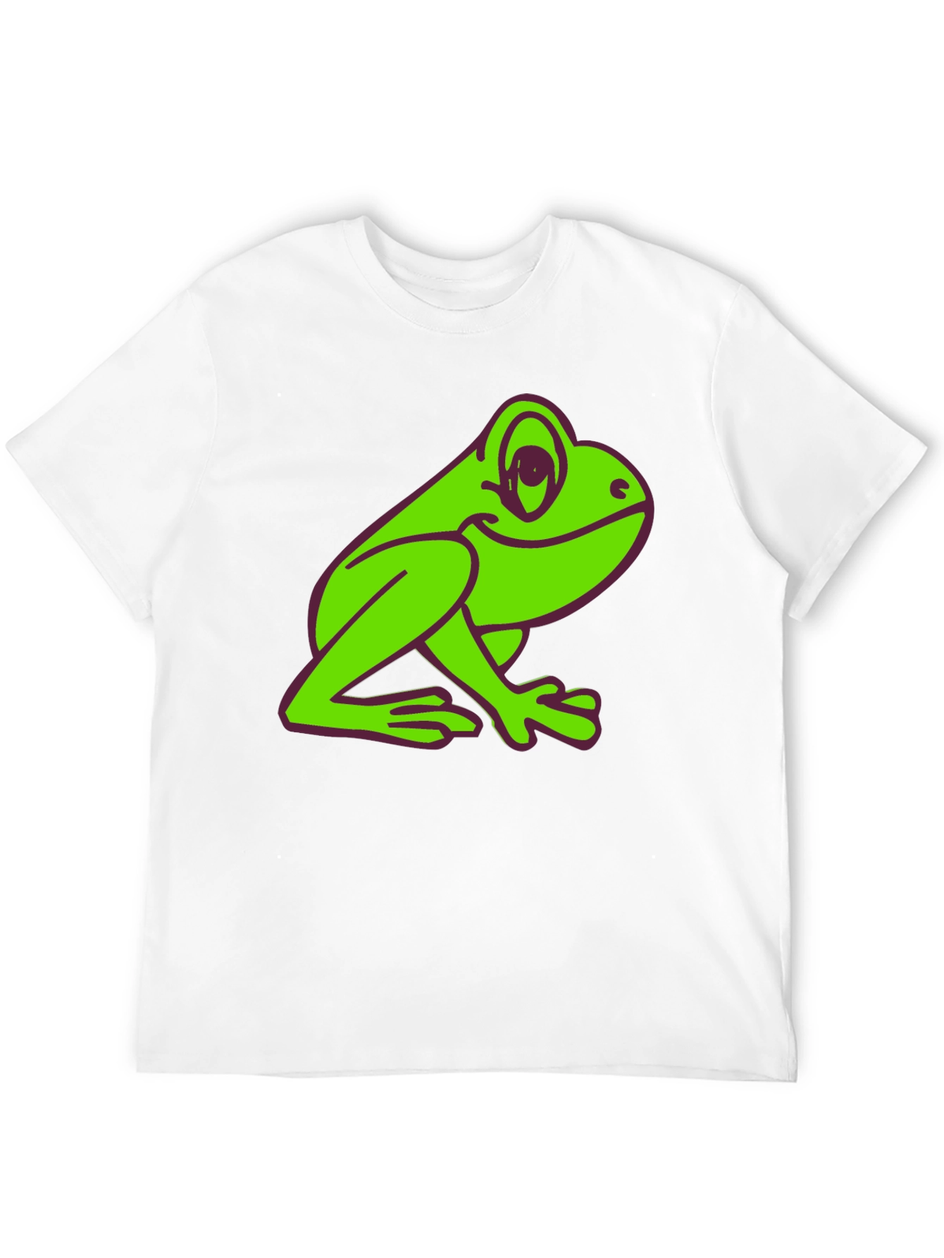Frog Graphic Tee - Black Cotton T-Shirt