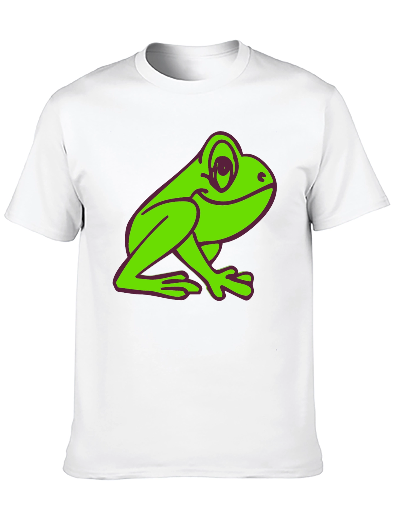 Frog Graphic Tee - Black Cotton T-Shirt