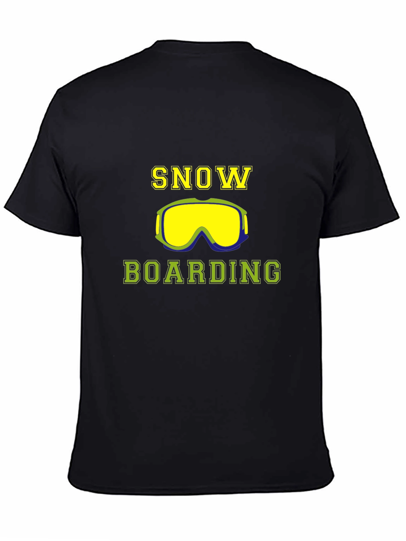 Snowboarding Graphic T-Shirt - Stylish Black Tee