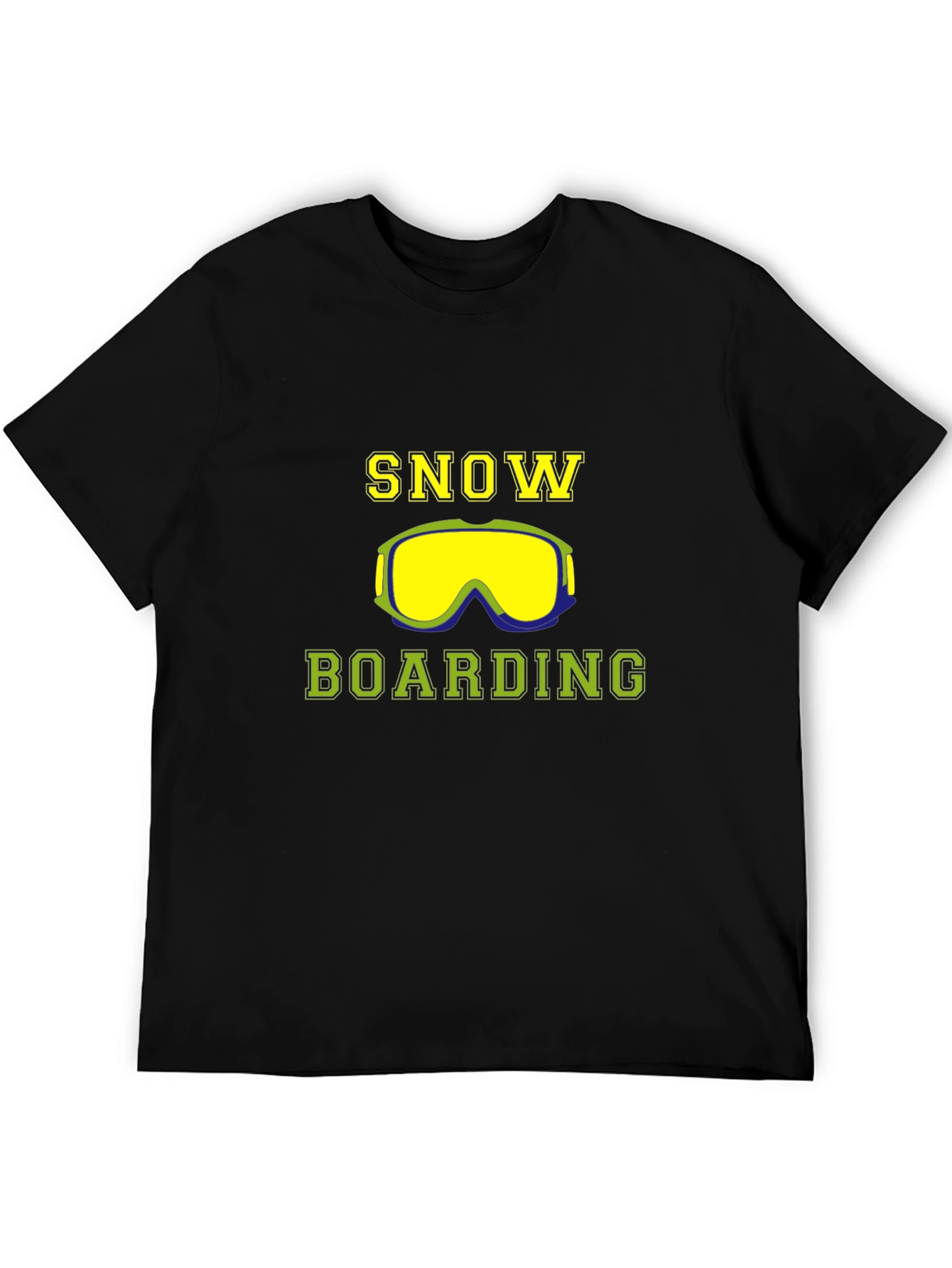 Snowboarding Graphic T-Shirt - Stylish Black Tee