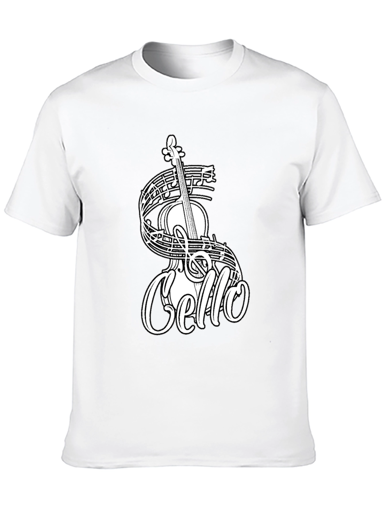 Cello Music T-Shirt - Black Graphic Tee