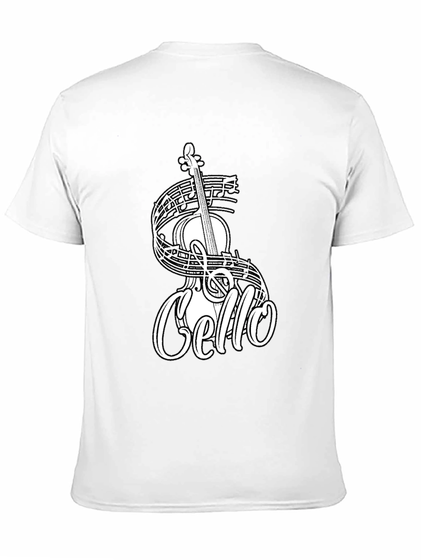 Cello Music T-Shirt - Black Graphic Tee