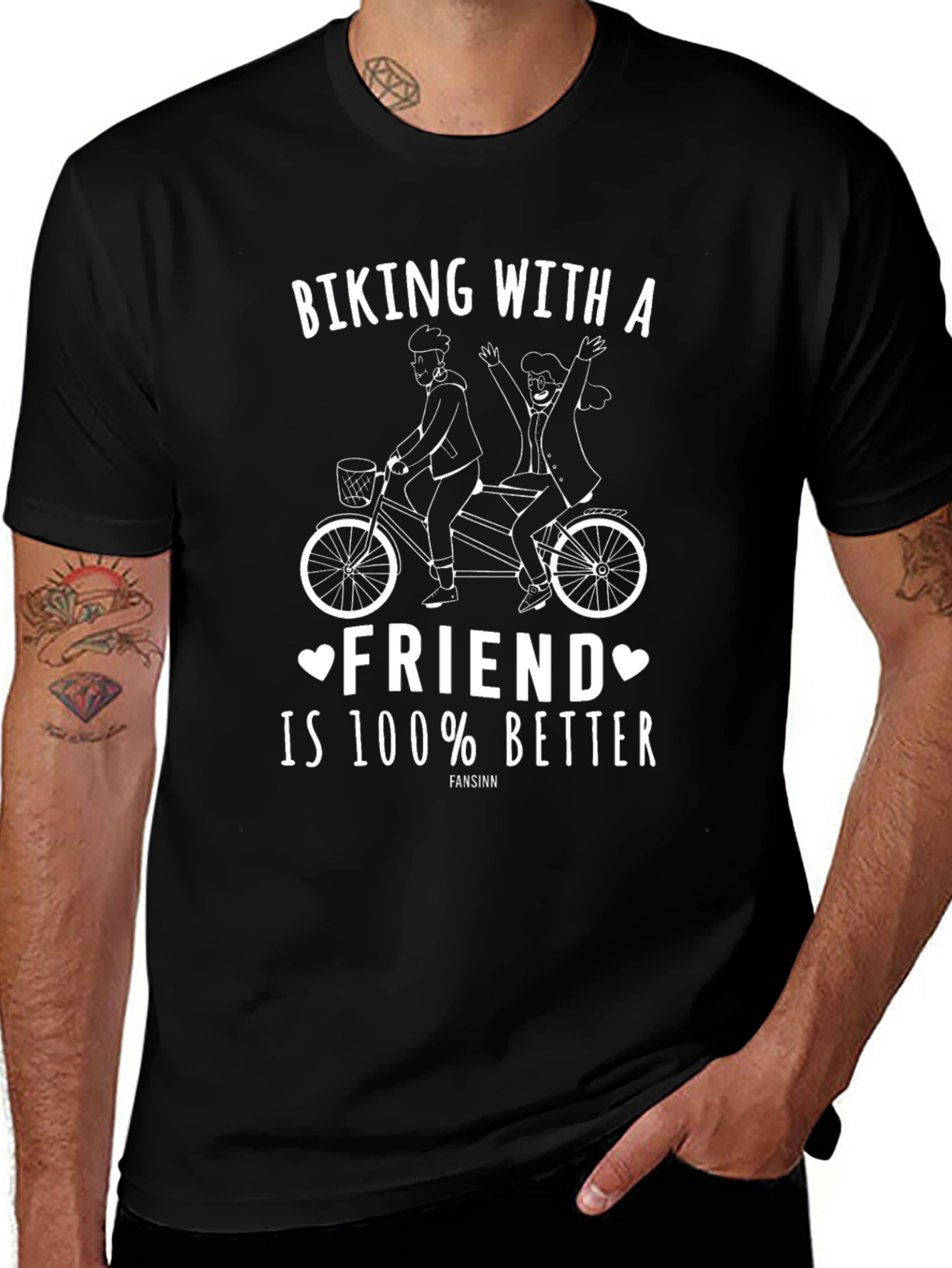Biking With a Friend Graphic Tee