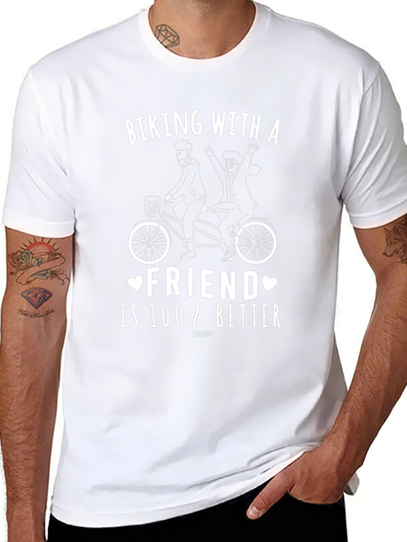 Biking With a Friend Graphic Tee