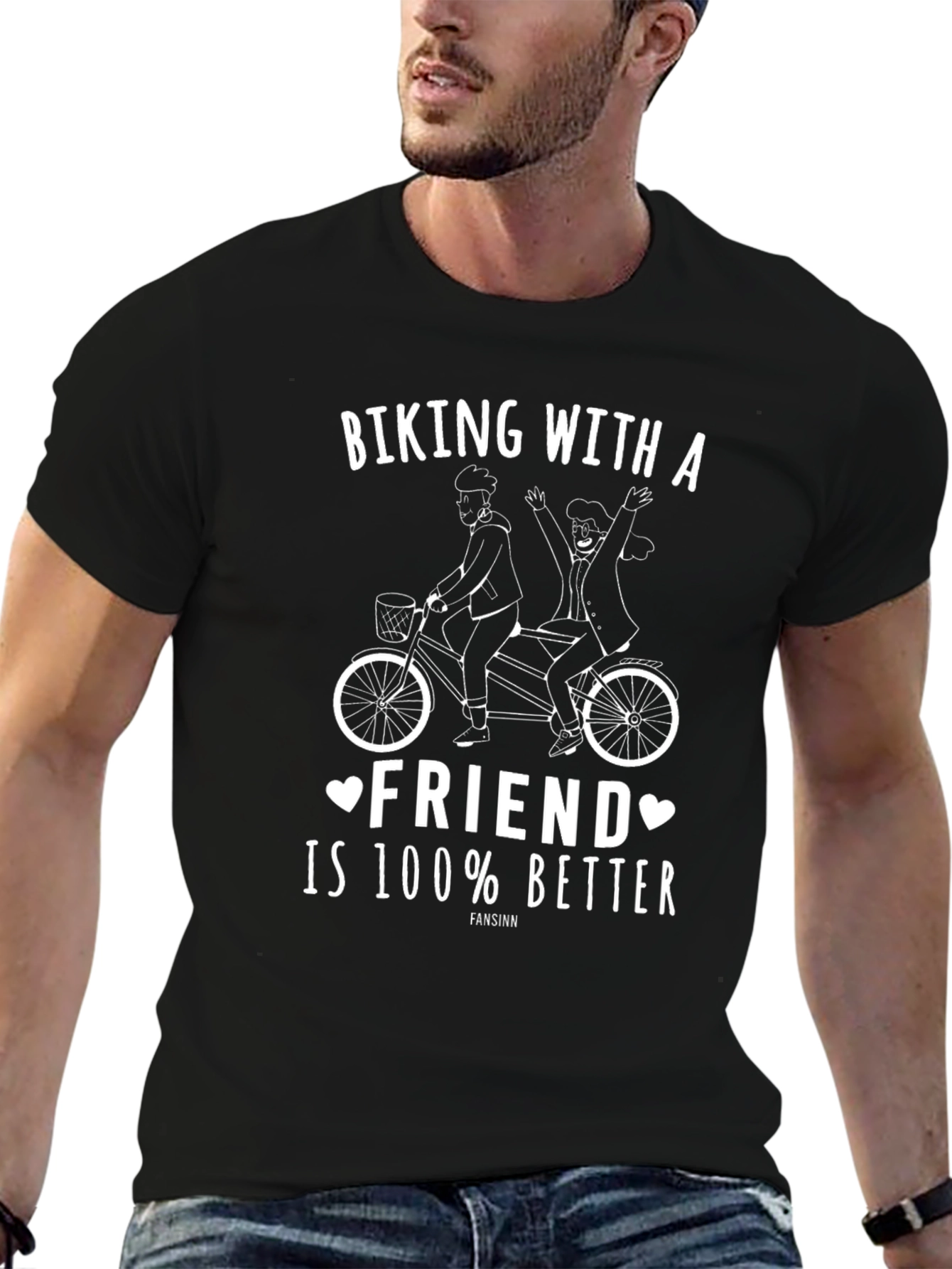 Biking With a Friend Graphic Tee