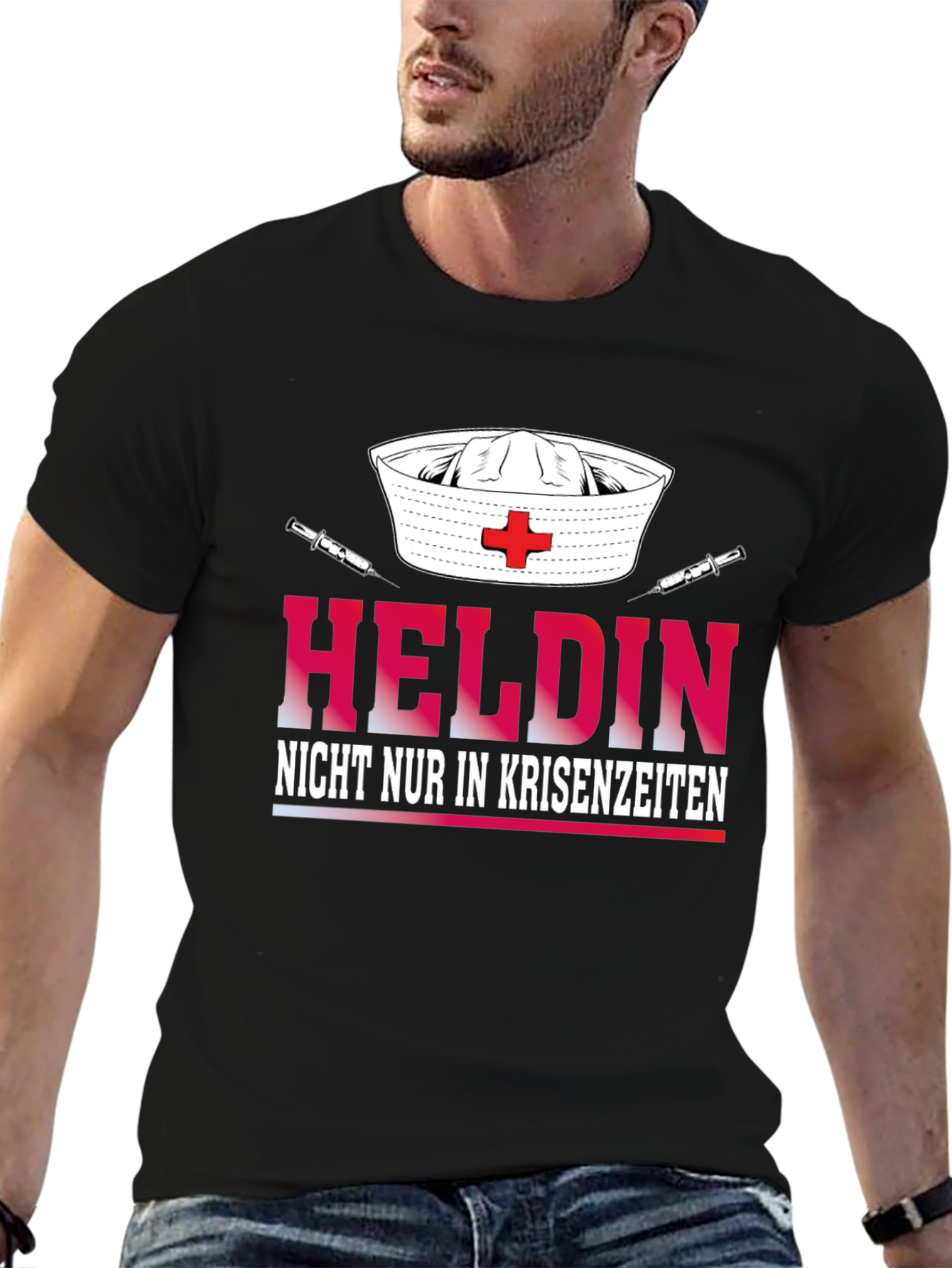 Hero Nurse T-Shirt - Helden Nicht Nur In Krisenzeiten