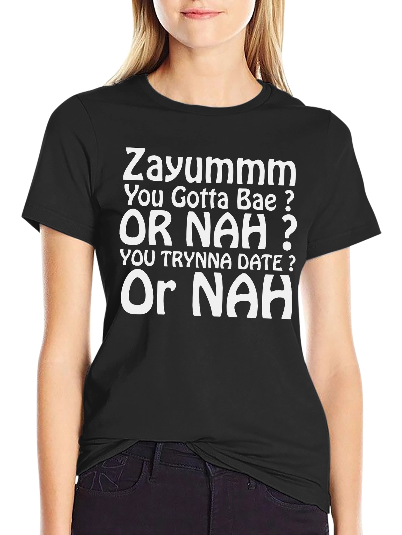 Zayummm Or Nah Black T-Shirt