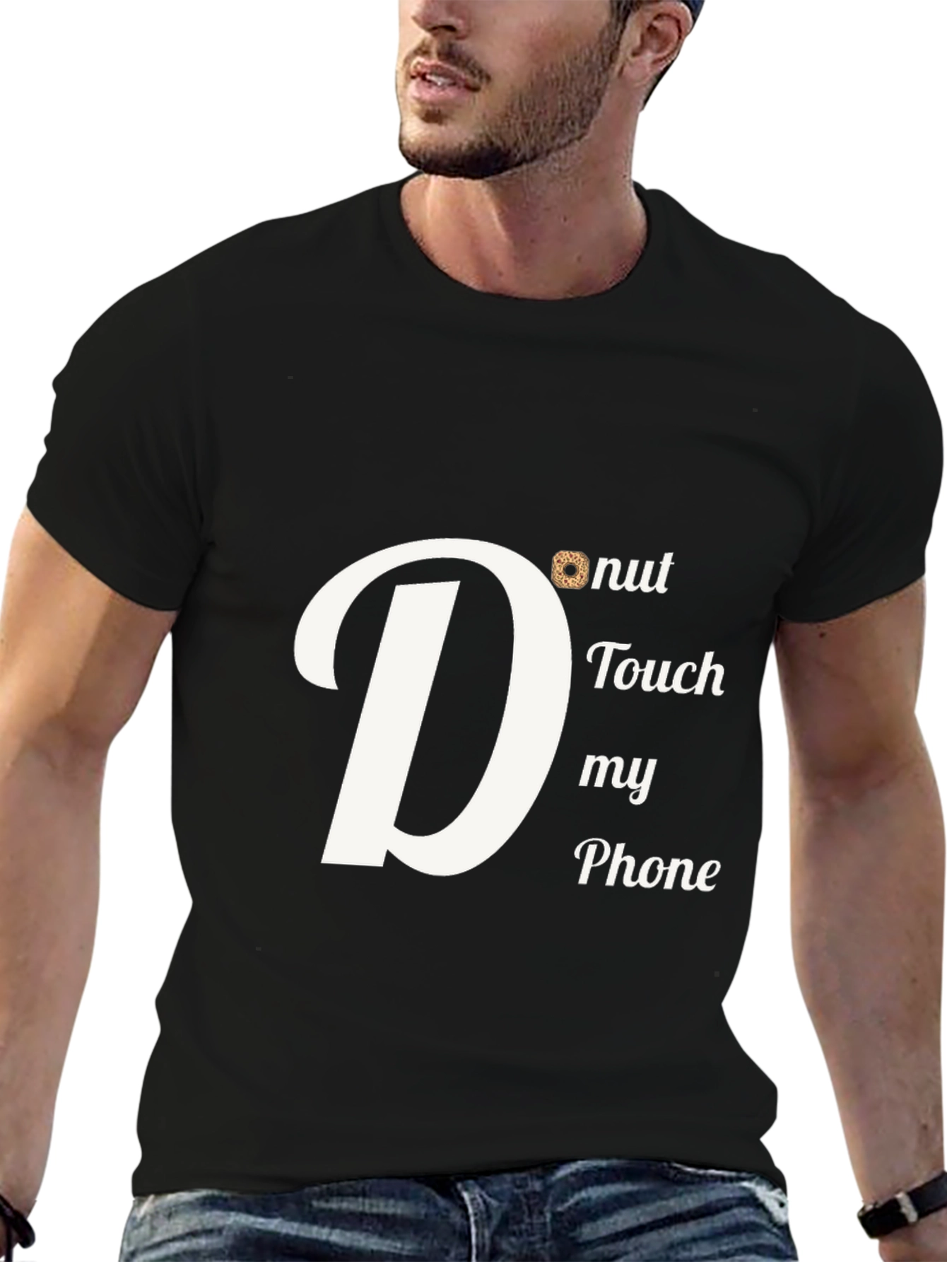 Donut Touch My Phone Graphic T-Shirt