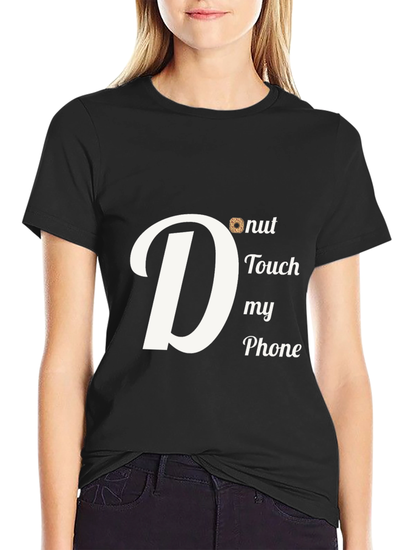 Donut Touch My Phone Graphic T-Shirt