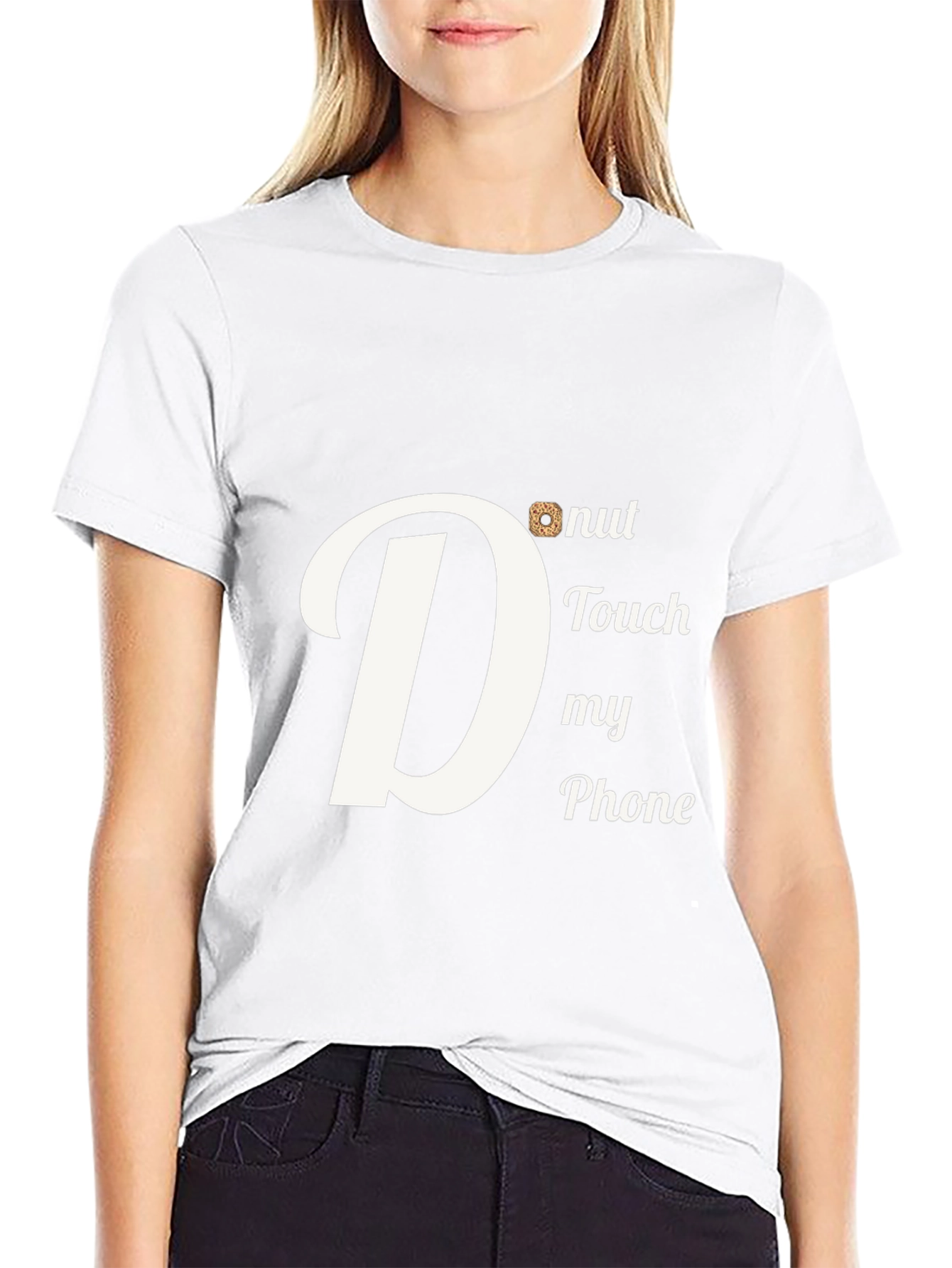 Donut Touch My Phone Graphic T-Shirt