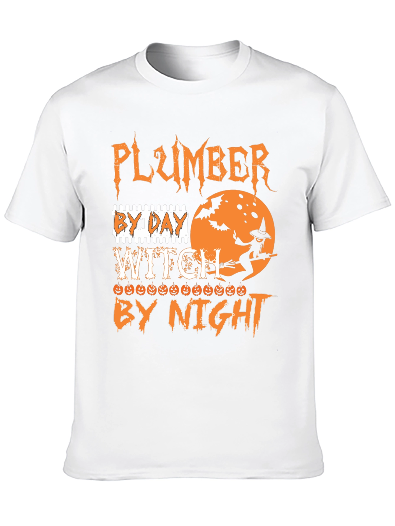 Plumber by Day Witch by Night Halloween T-Shirt