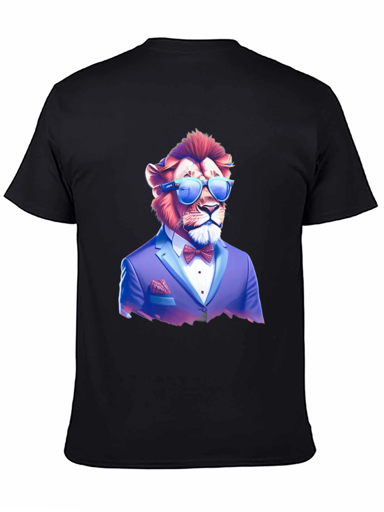 Lion in Suit Graphic Tee - Cool & Stylish