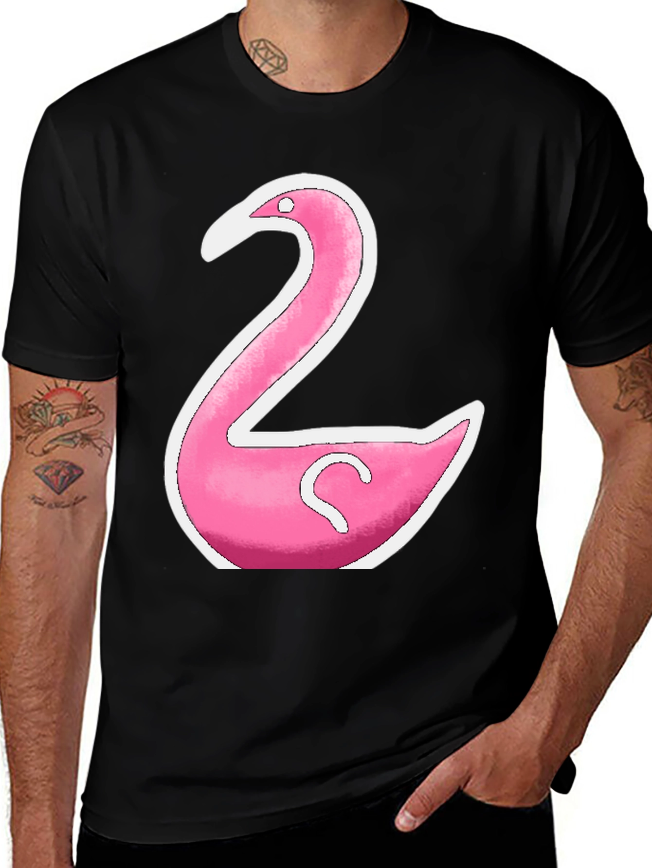 Pink Flamingo Graphic T-Shirt