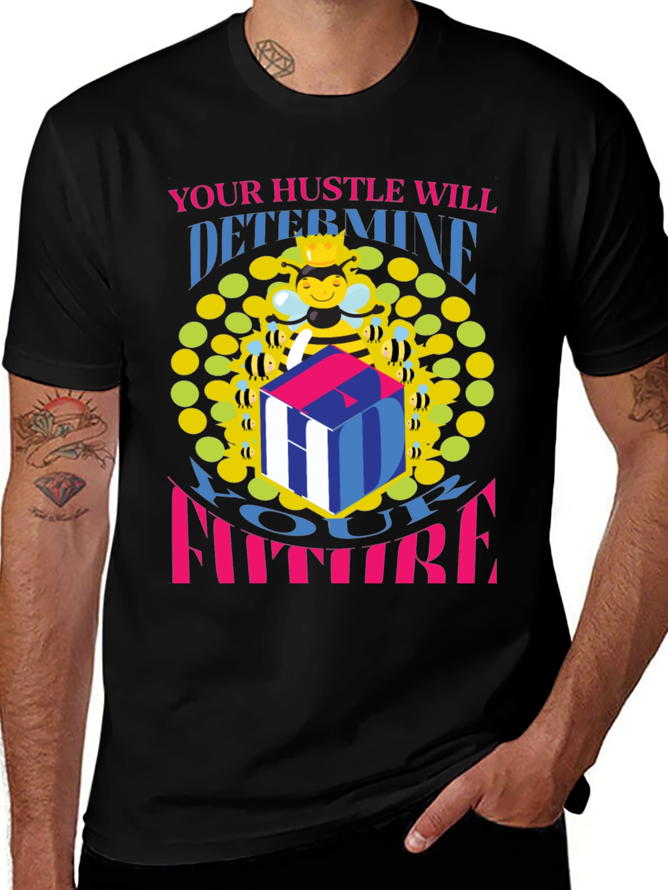 Hustle Future Bee Graphic Tee