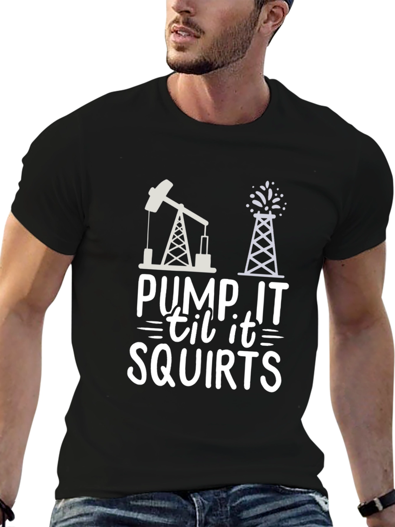 Pump It Till It Squirts Black T-Shirt