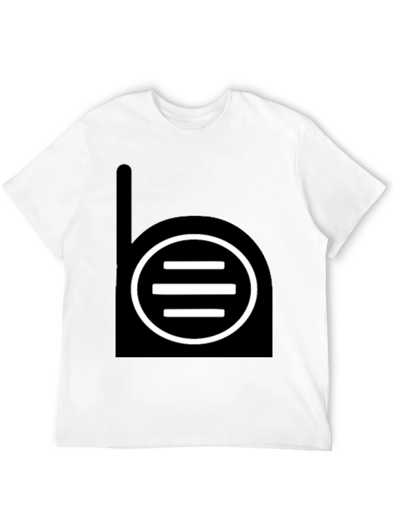 Black T-Shirt with Abstract Graphic
