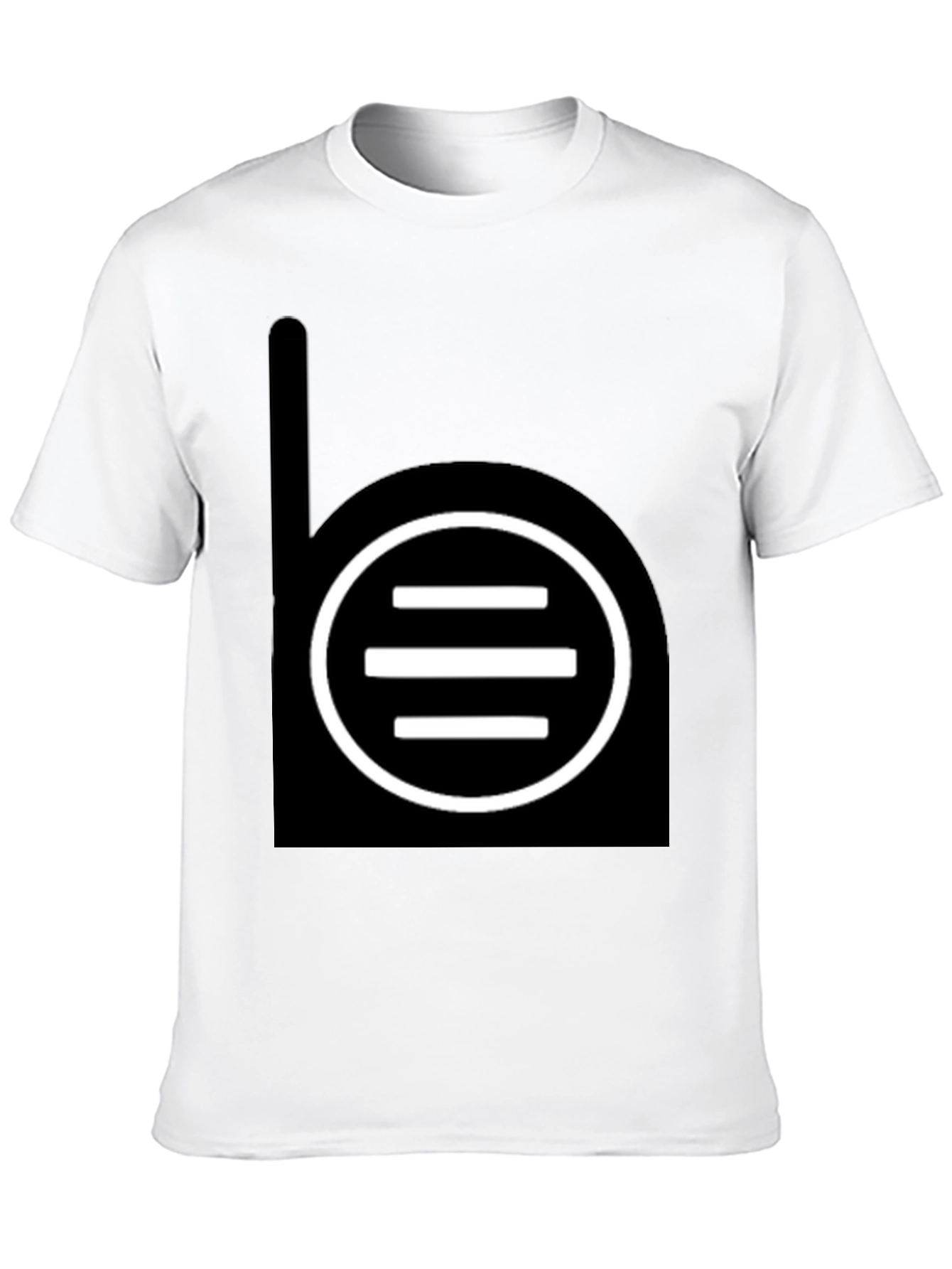 Black T-Shirt with Abstract Graphic