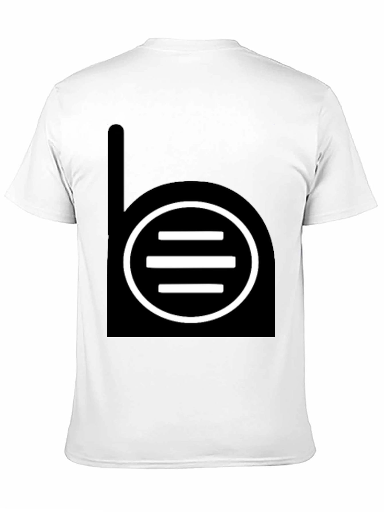 Black T-Shirt with Abstract Graphic