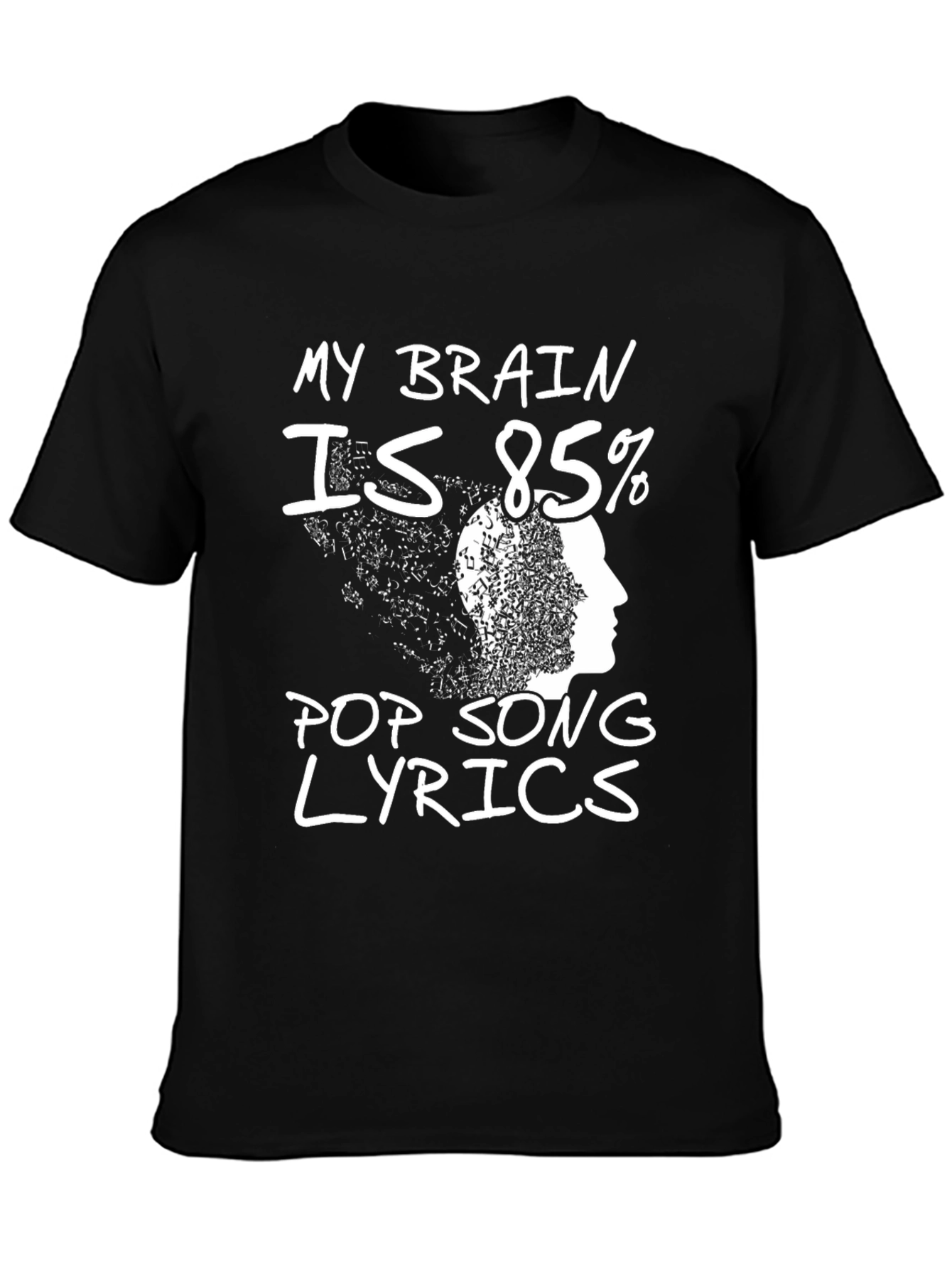 Pop Song Lyrics T-Shirt - Novelty Tee