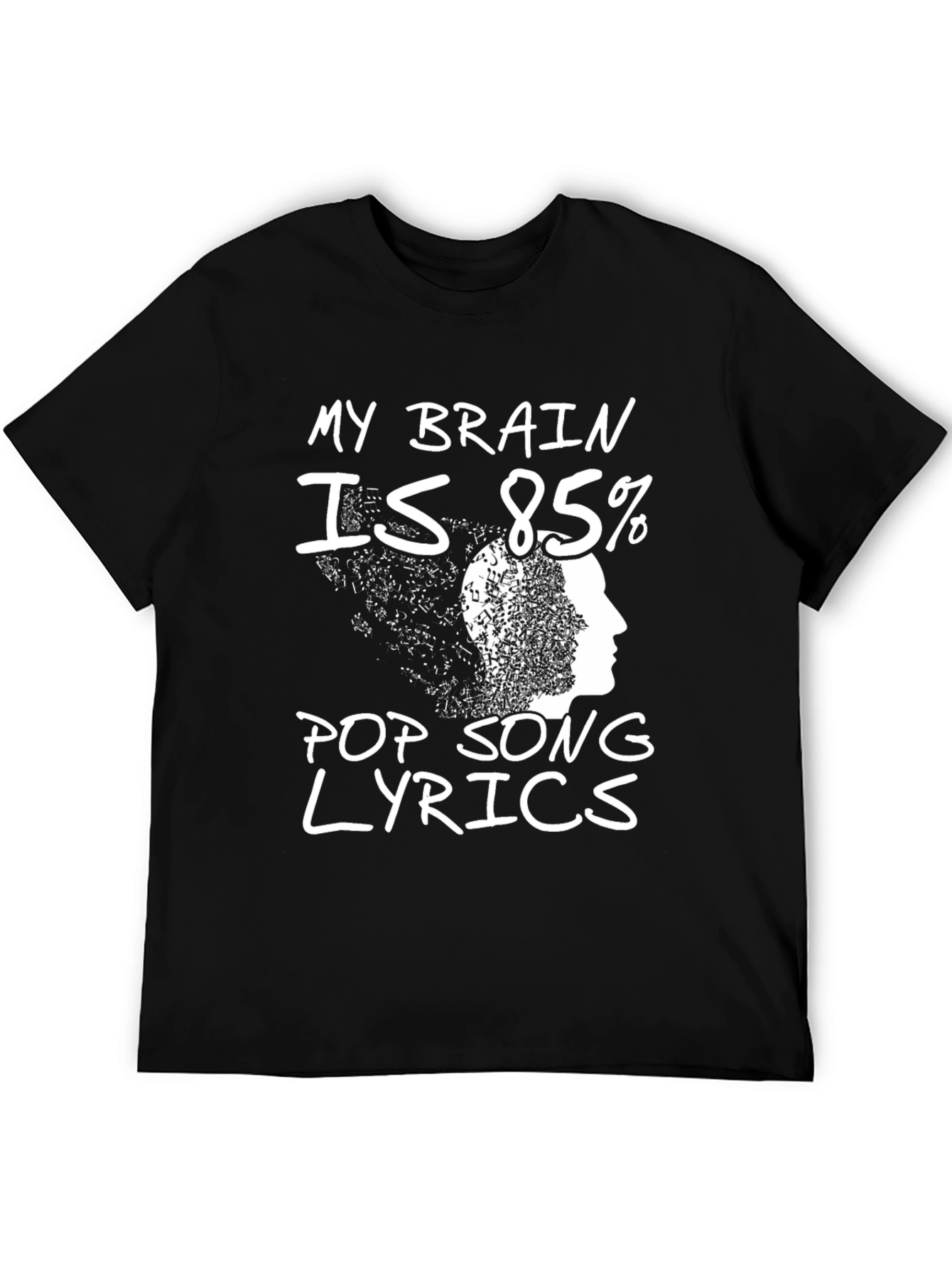 Pop Song Lyrics T-Shirt - Novelty Tee