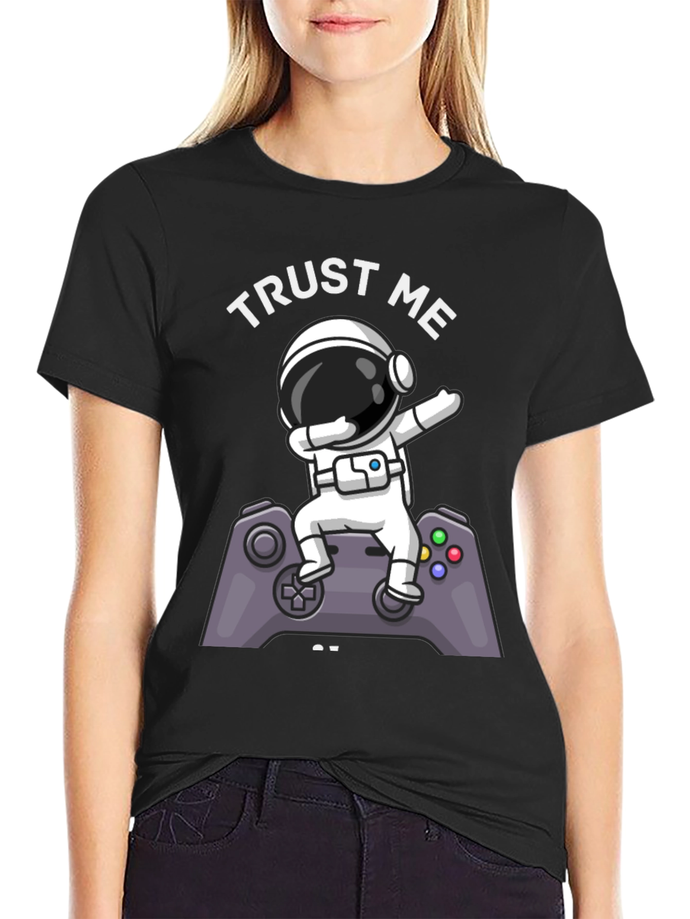 Astronaut Gamer Graphic Tee - Trust Me