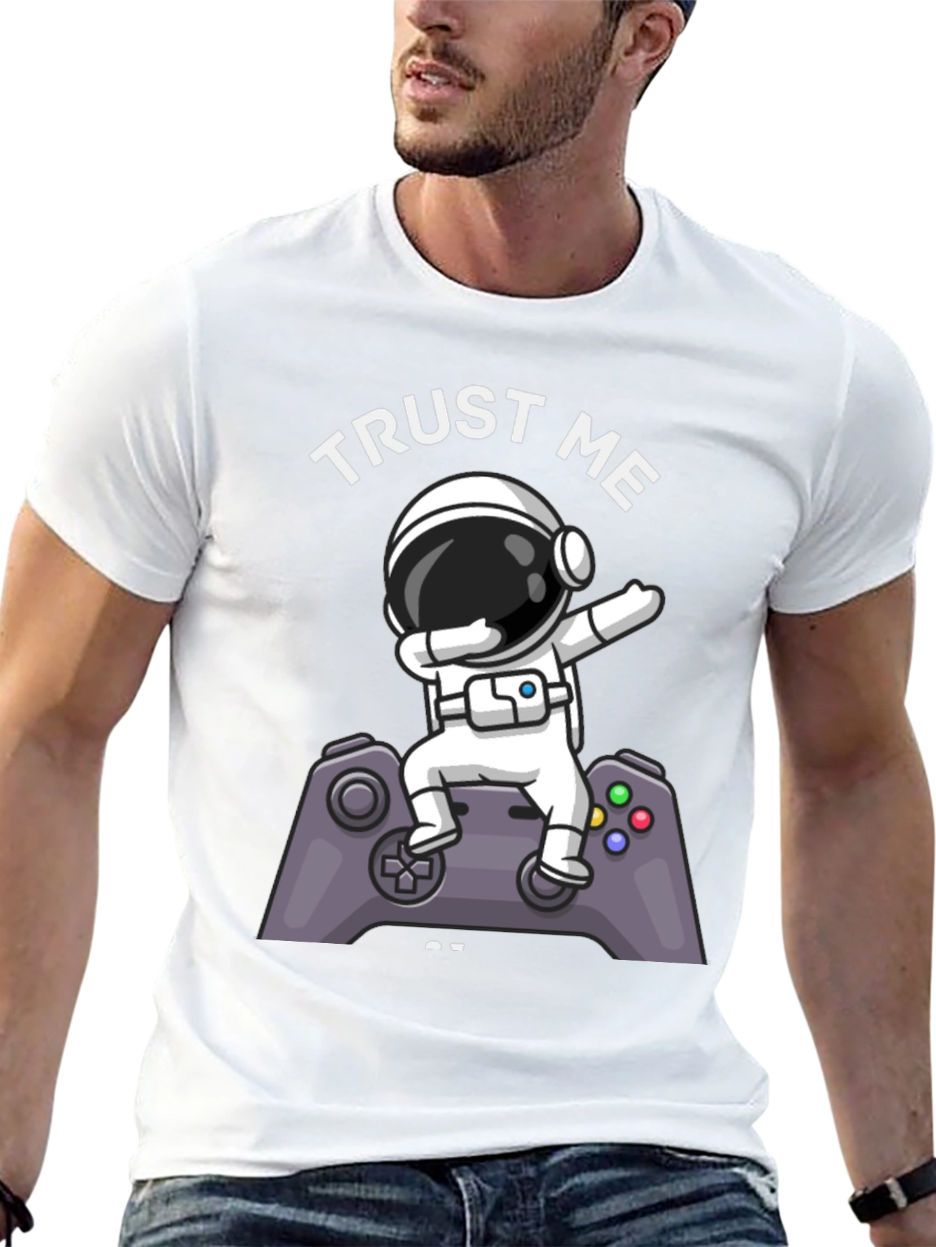 Astronaut Gamer Graphic Tee - Trust Me