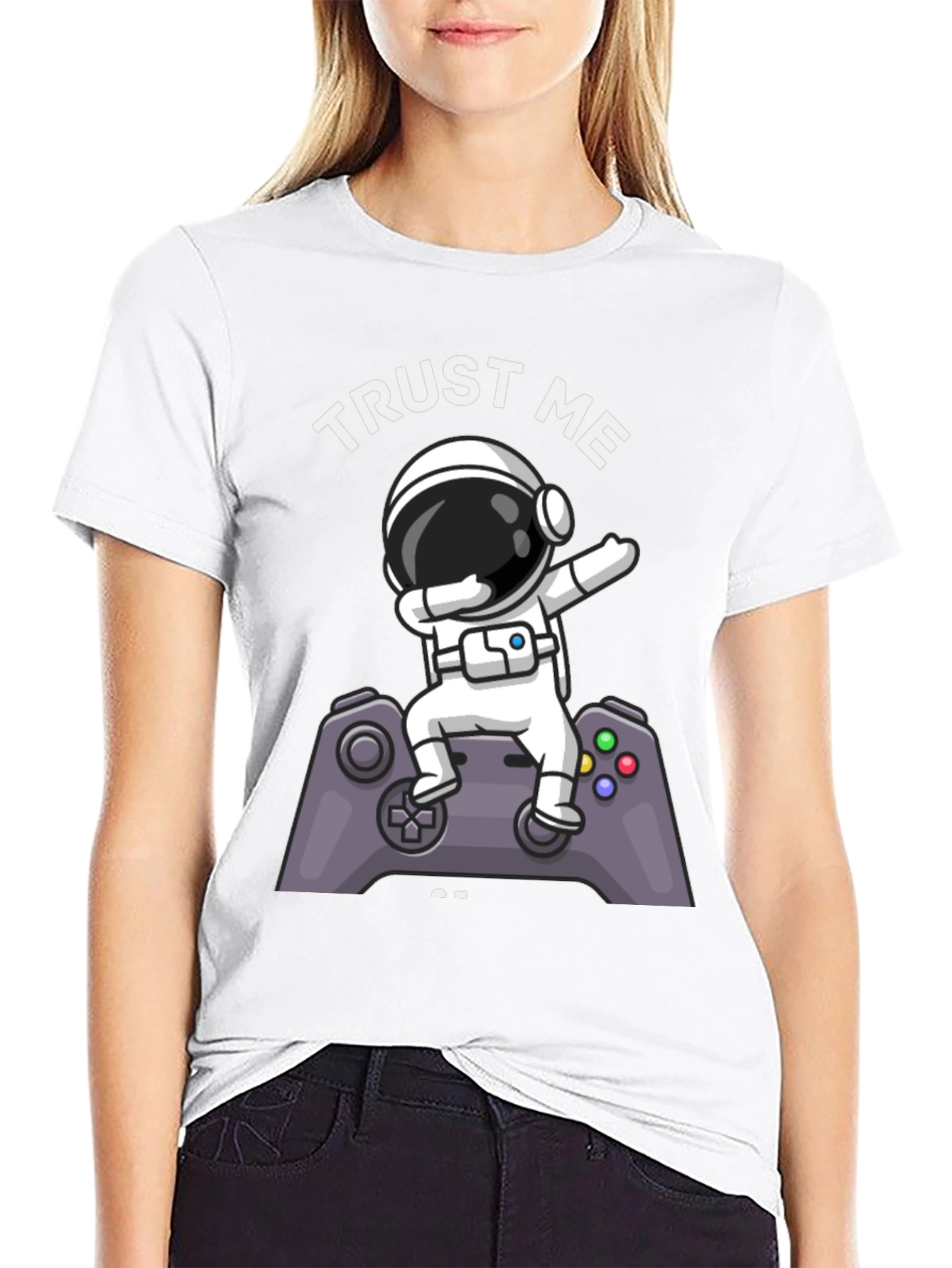 Astronaut Gamer Graphic Tee - Trust Me