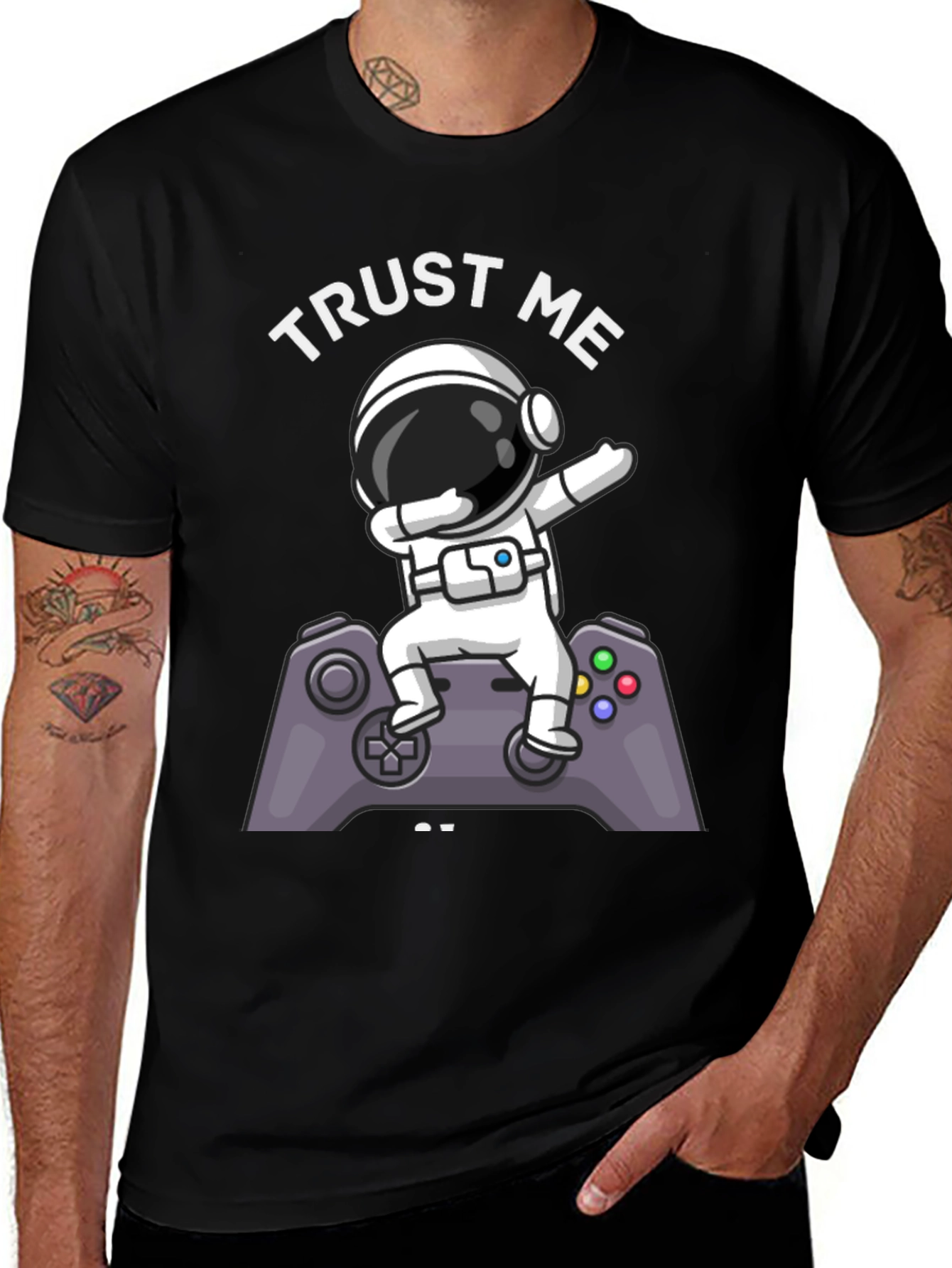 Astronaut Gamer Graphic Tee - Trust Me