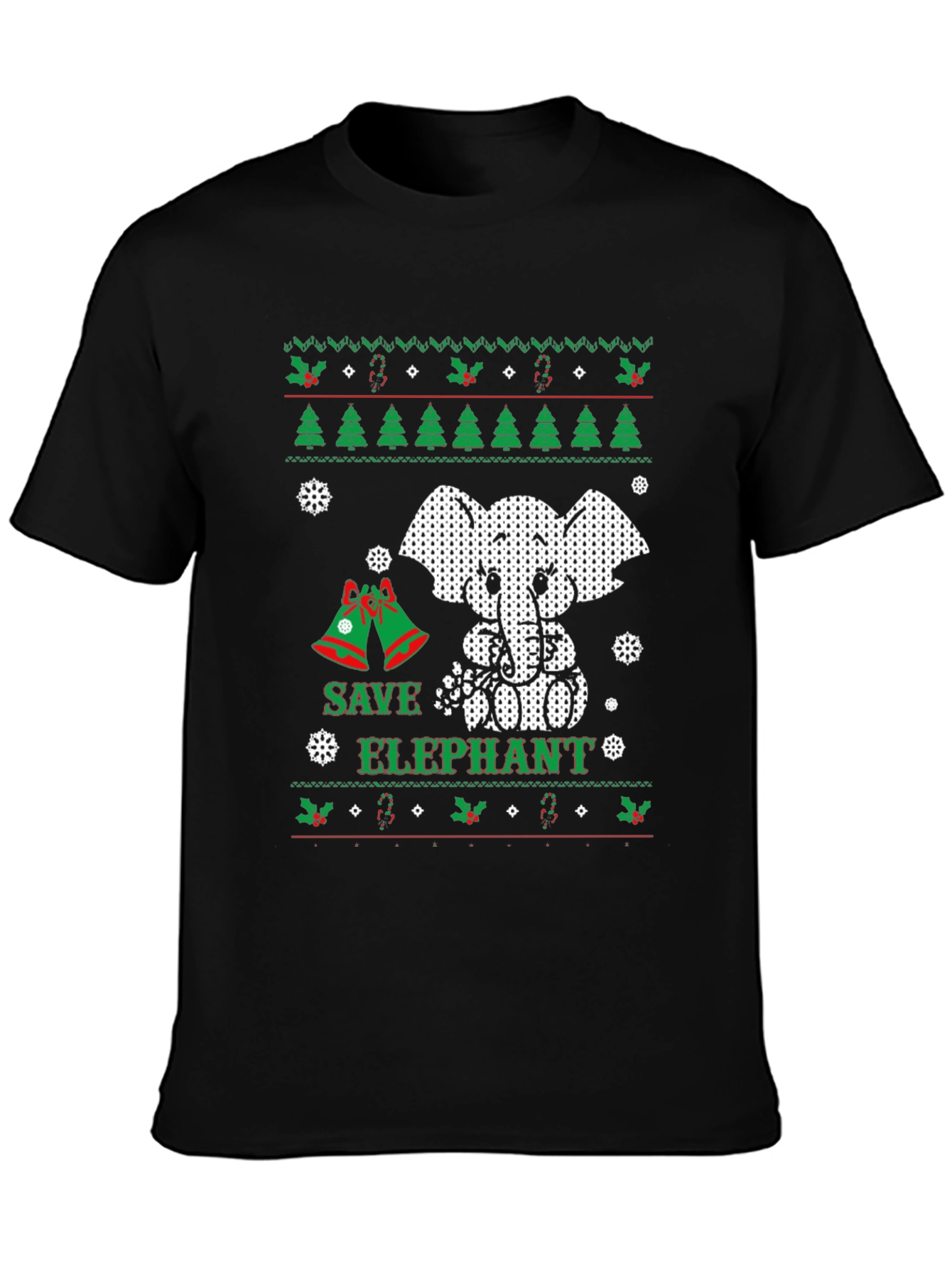 Save Elephant Holiday T-Shirt