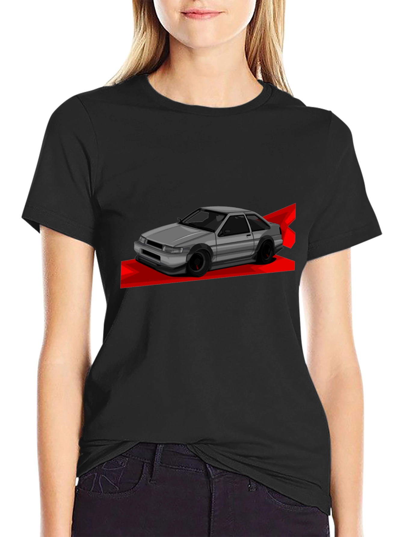 JDM Car Graphic T-Shirt - Black Cotton Tee