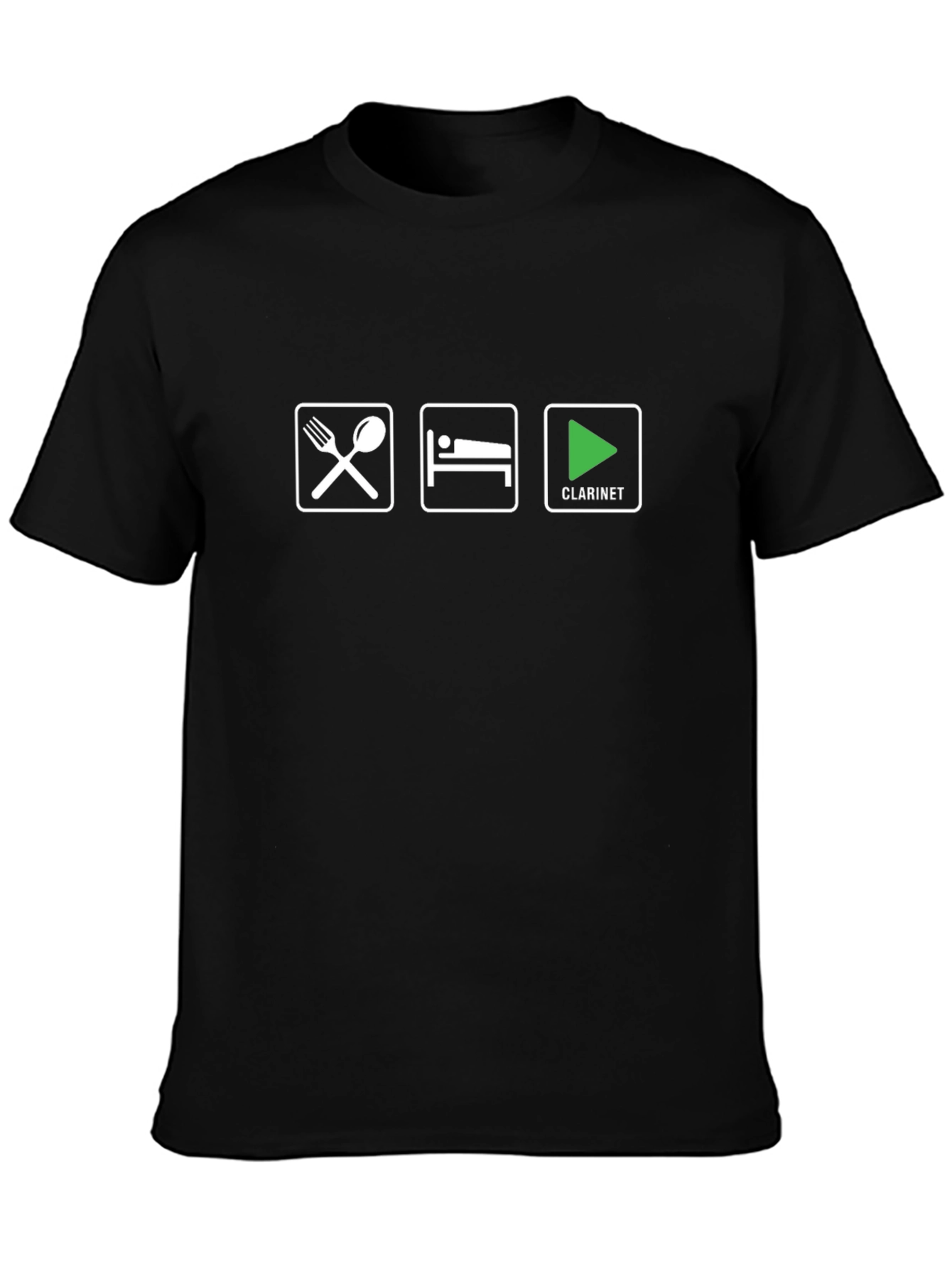Eat Sleep Clarinet T-Shirt - Music Lover Tee