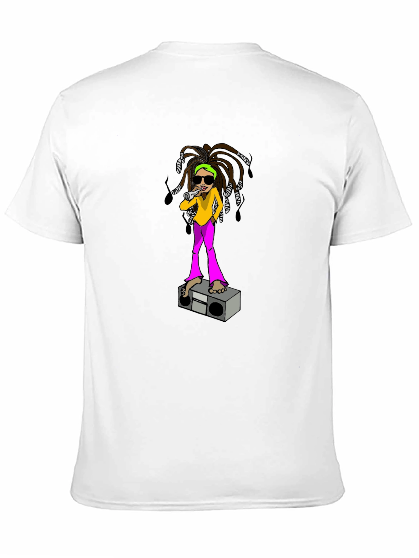 Rasta Cartoon Graphic Tee - Cool Casual Style