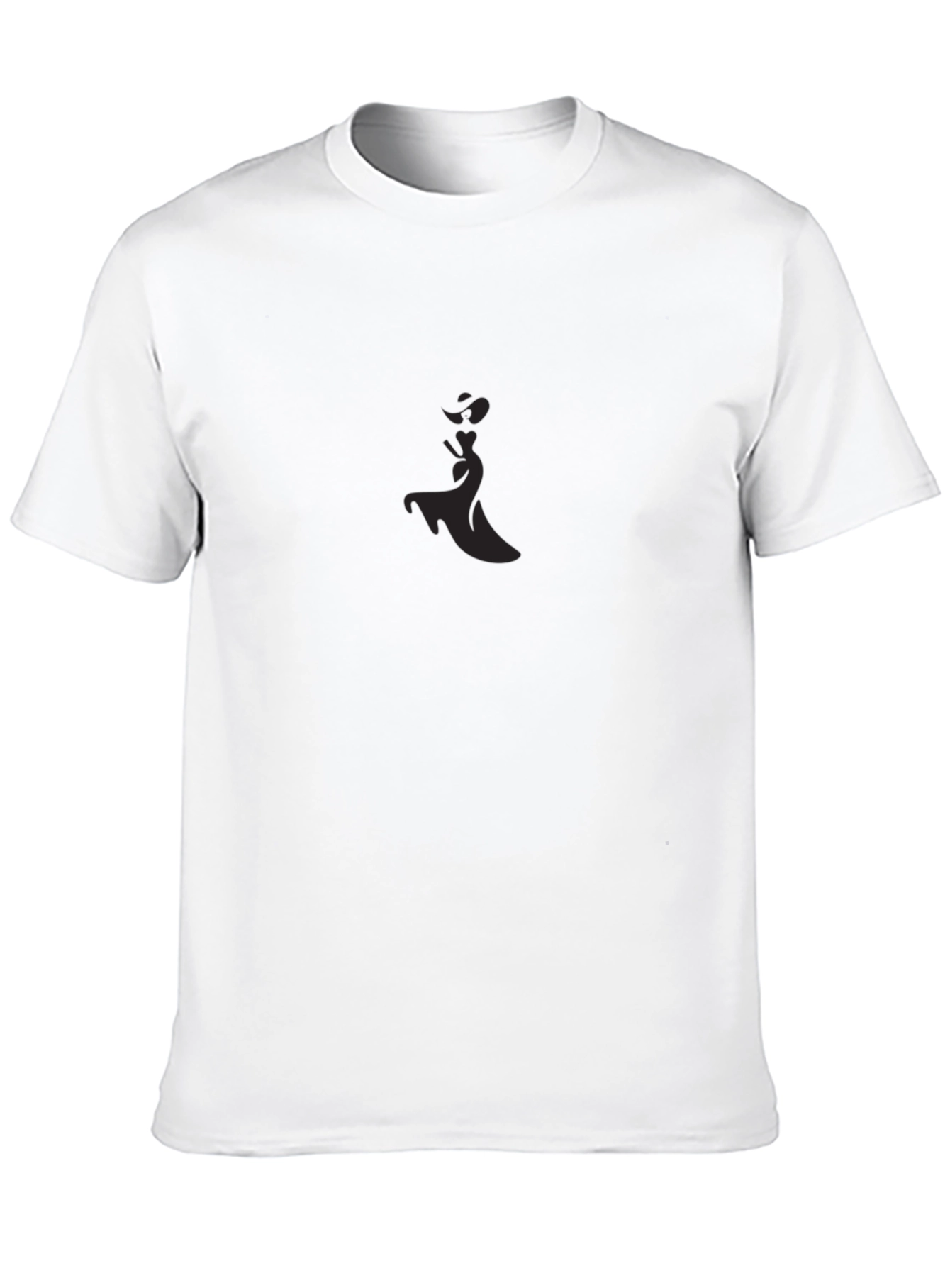 Elegant Silhouette Black T-Shirt