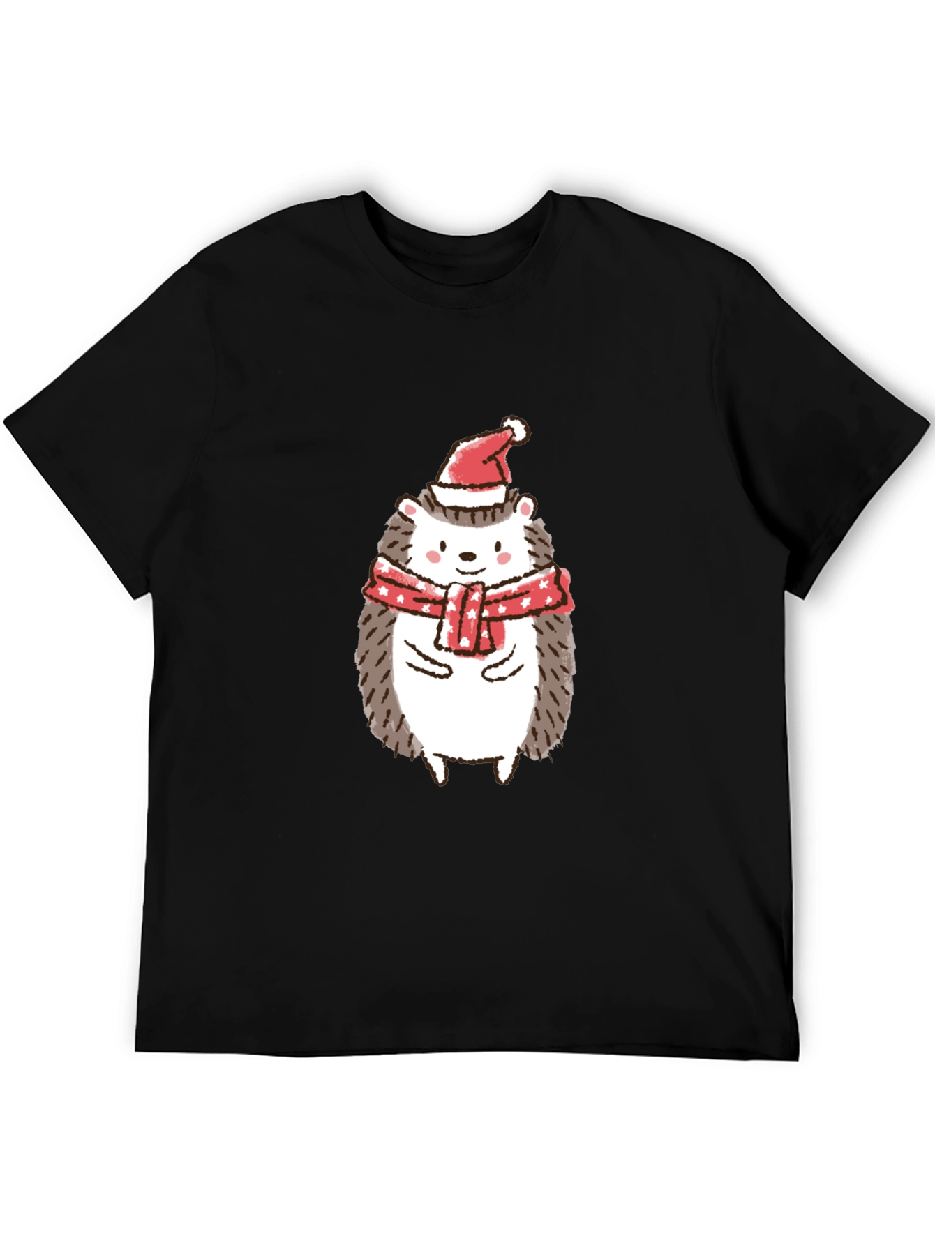 Holiday Hedgehog Tee - Festive Christmas Shirt