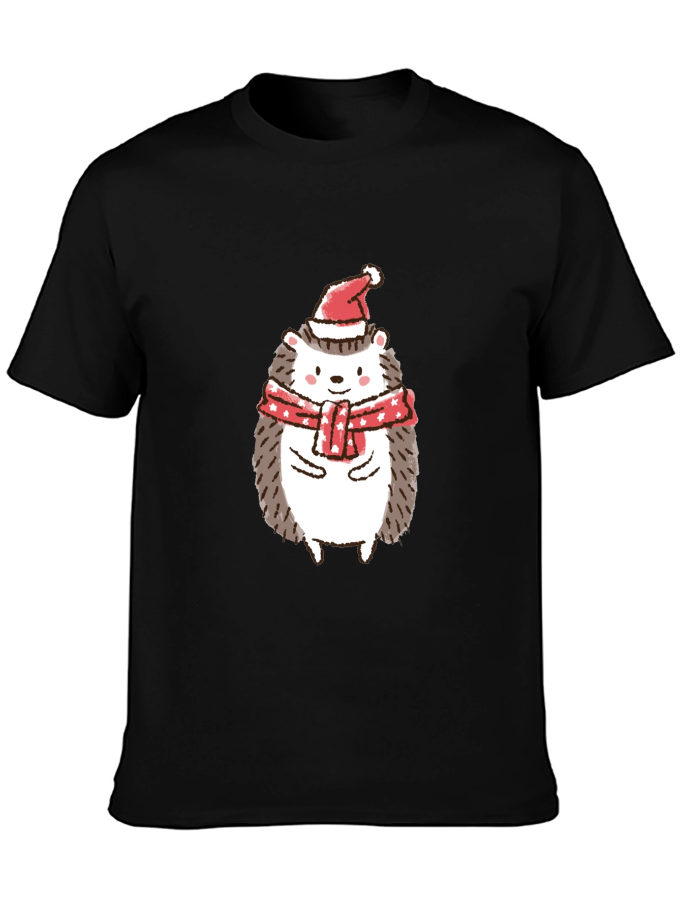 Holiday Hedgehog Tee - Festive Christmas Shirt