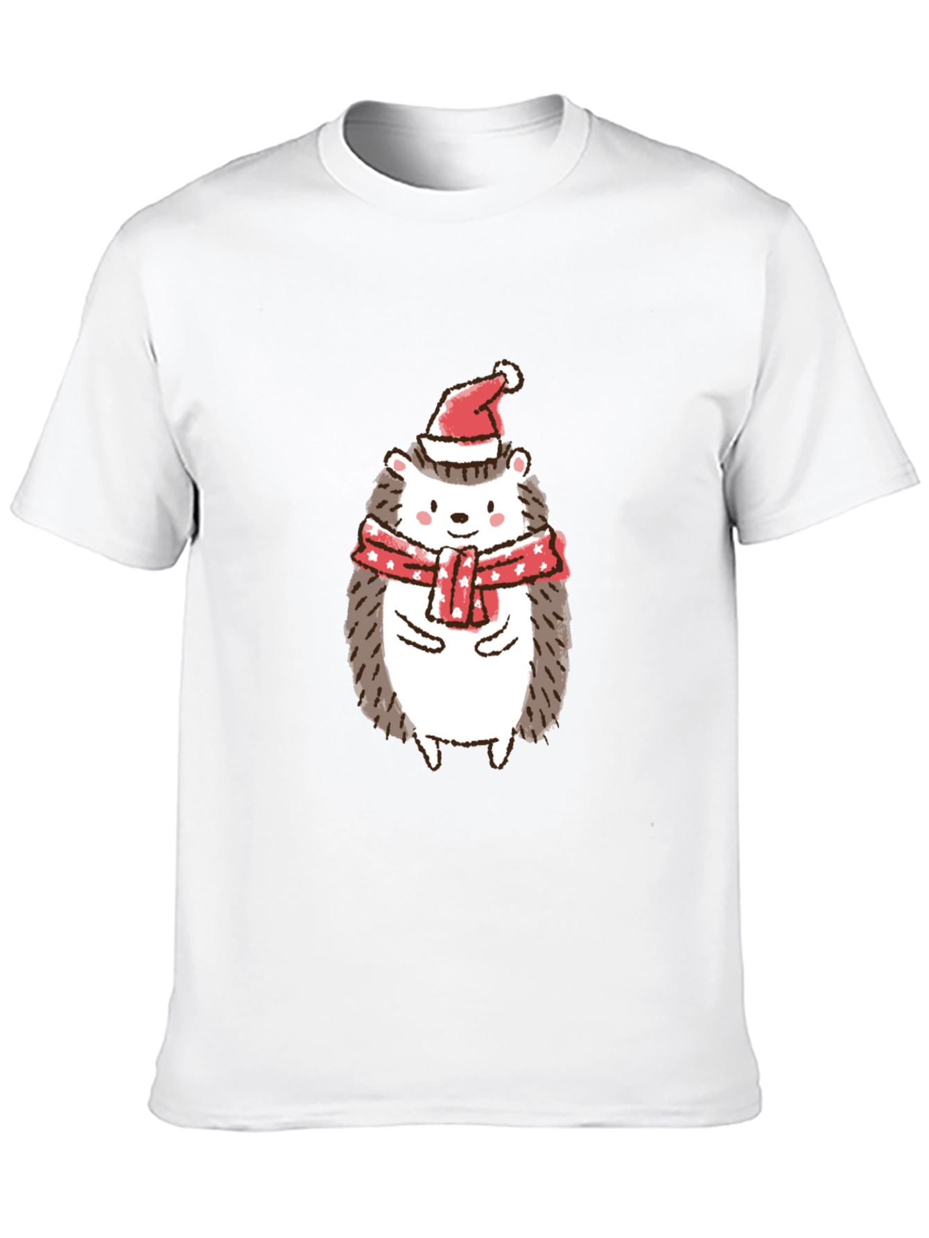 Holiday Hedgehog Tee - Festive Christmas Shirt