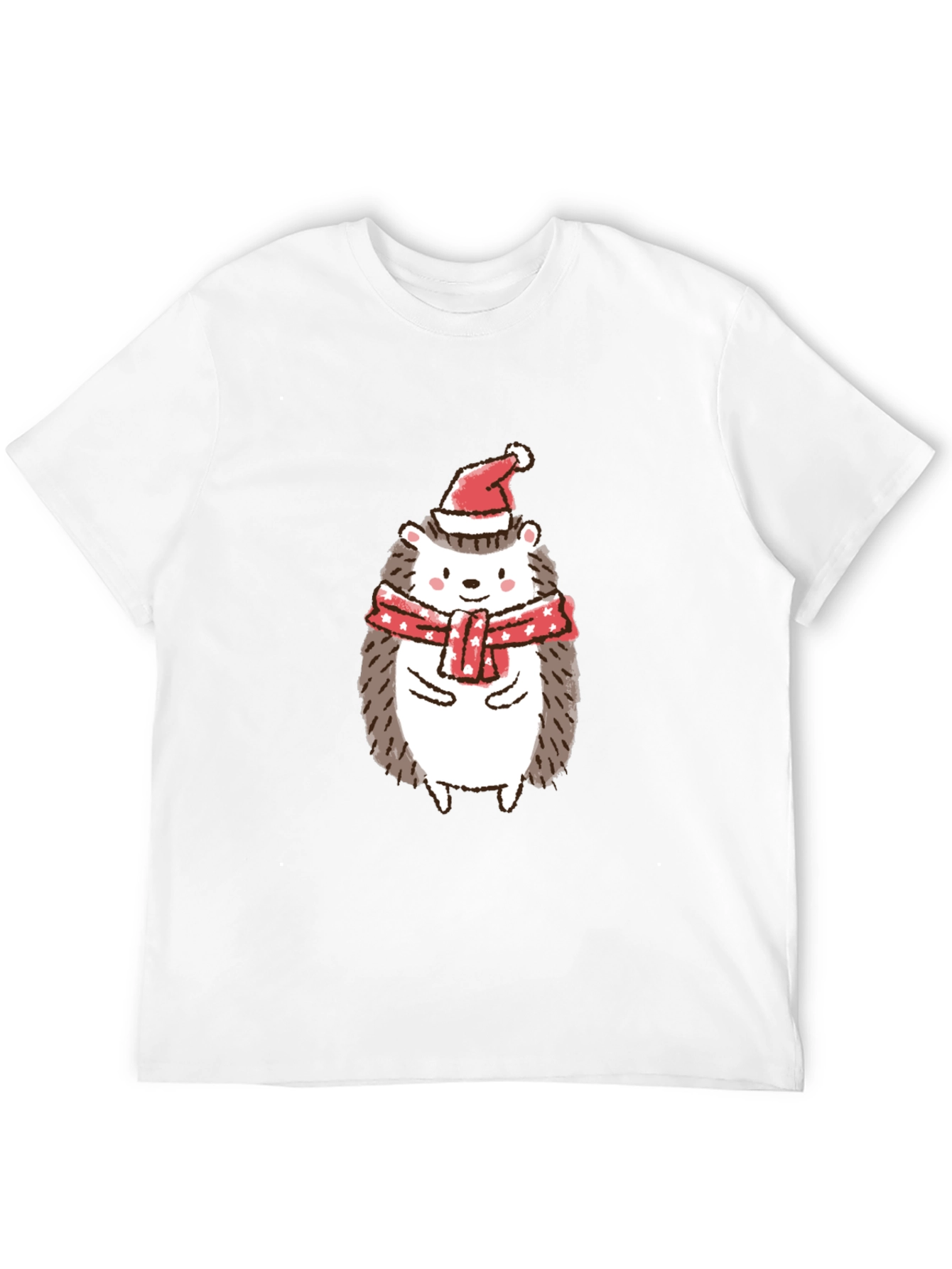 Holiday Hedgehog Tee - Festive Christmas Shirt