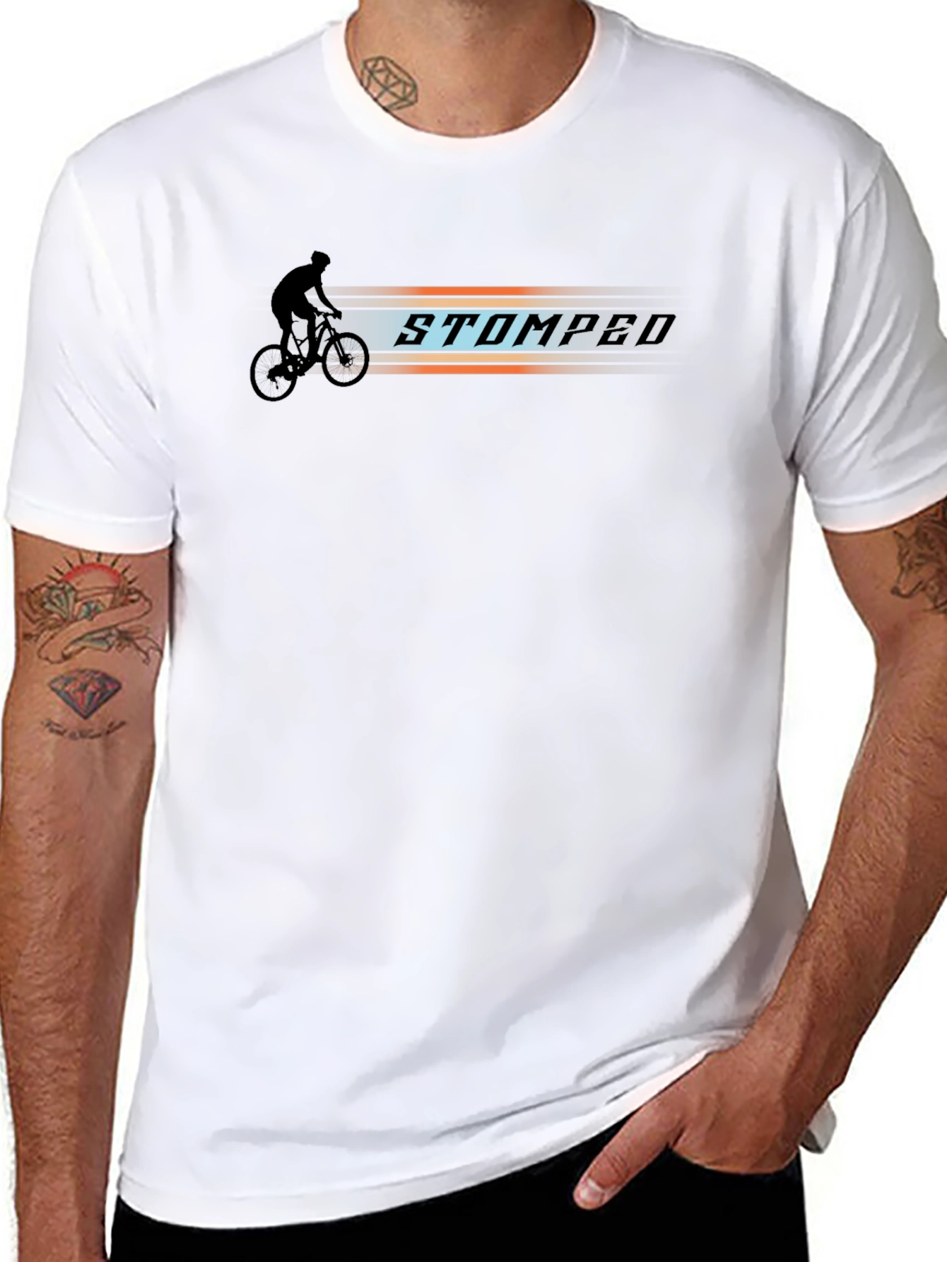 Stomped Bike Rider Graphic Tee