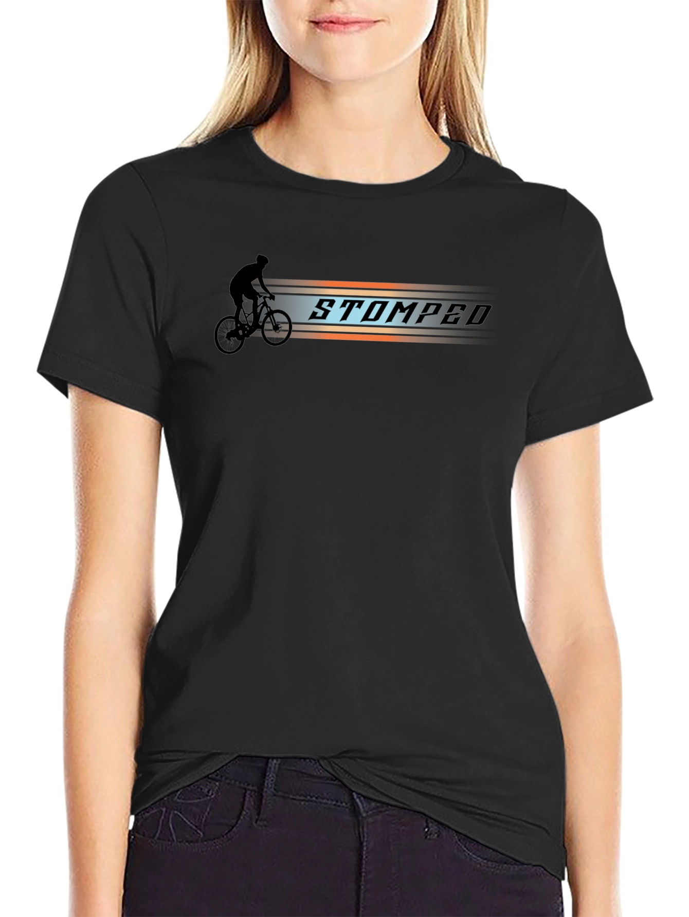 Stomped Bike Rider Graphic Tee