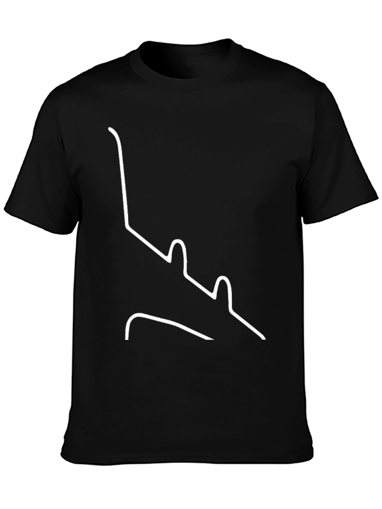 Abstract Line Art Graphic T-Shirt