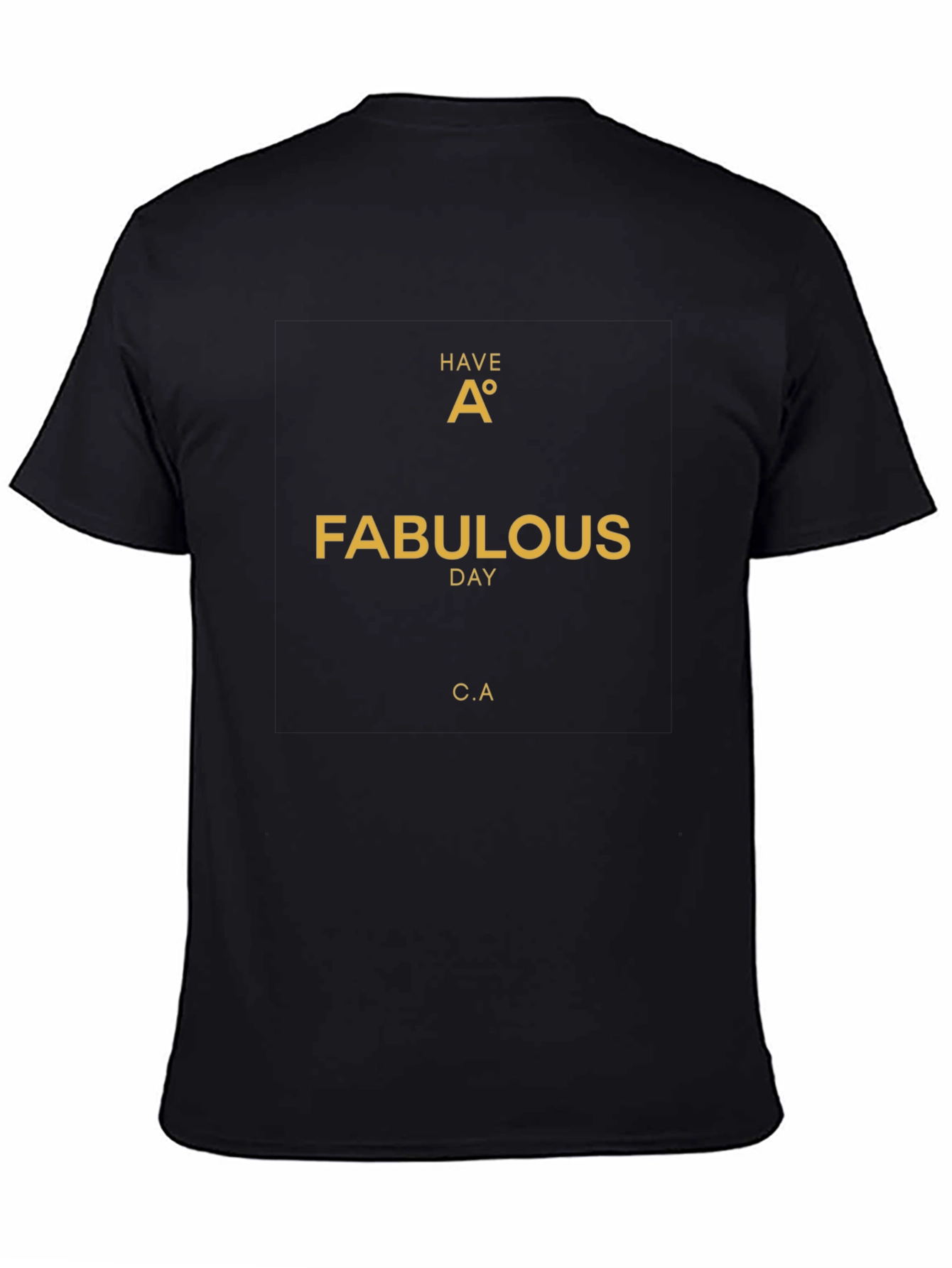 Fabulous Day Graphic Tee - Black Cotton T-Shirt