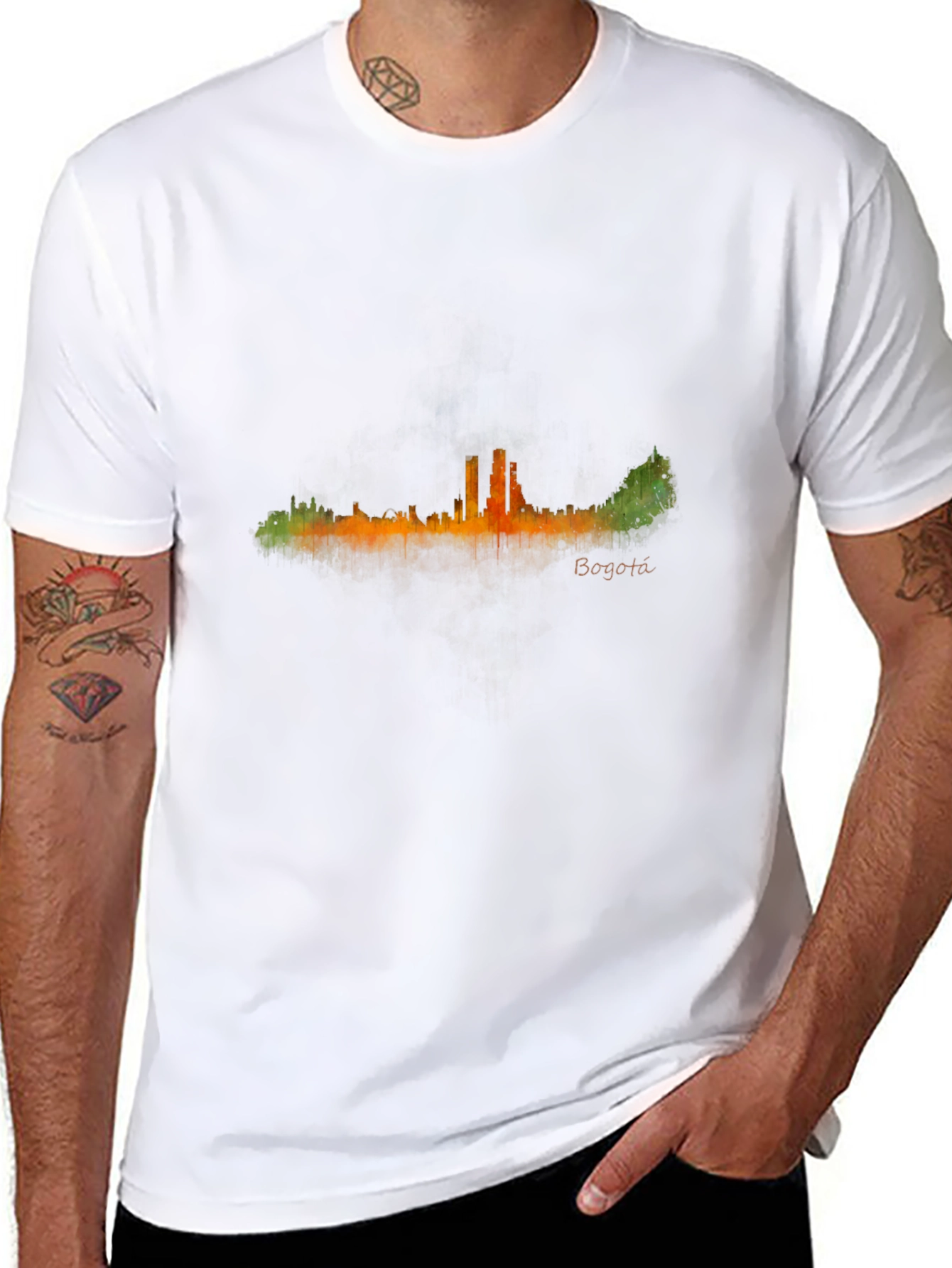 Bogota Skyline T-Shirt - Cityscape Graphic Tee