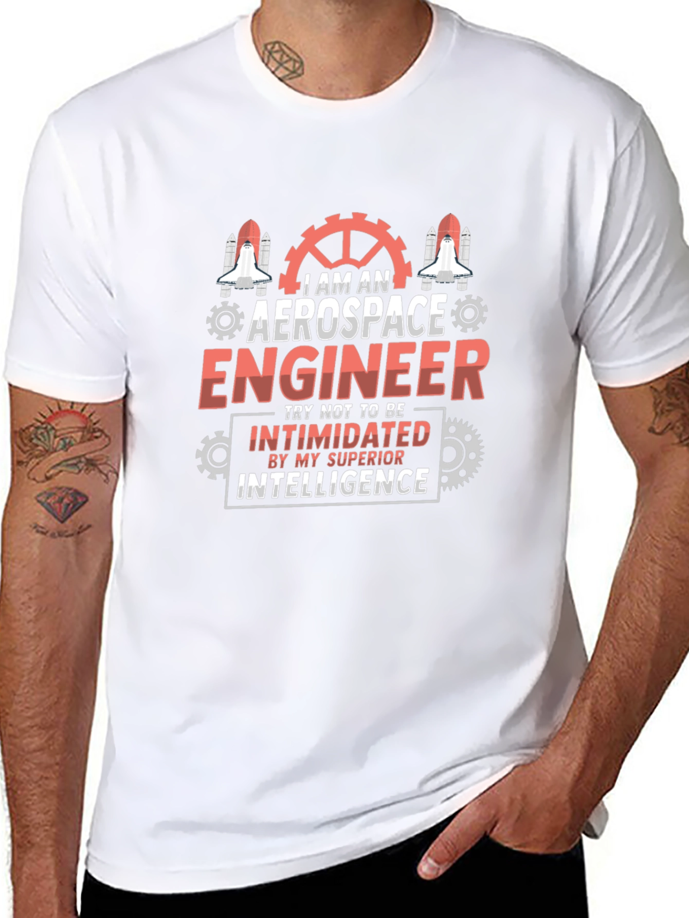 Aerospace Engineer T-Shirt - Superior Intelligence Graphic Tee