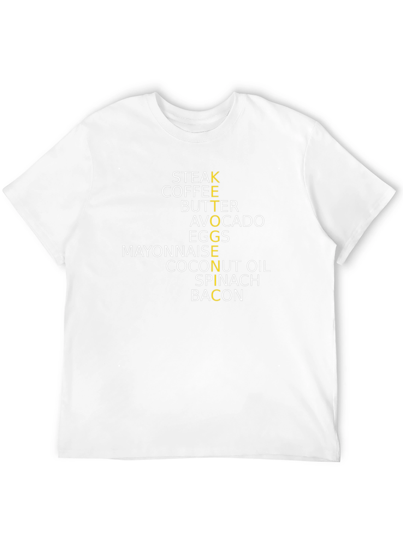 Keto Diet Food List Black T-Shirt